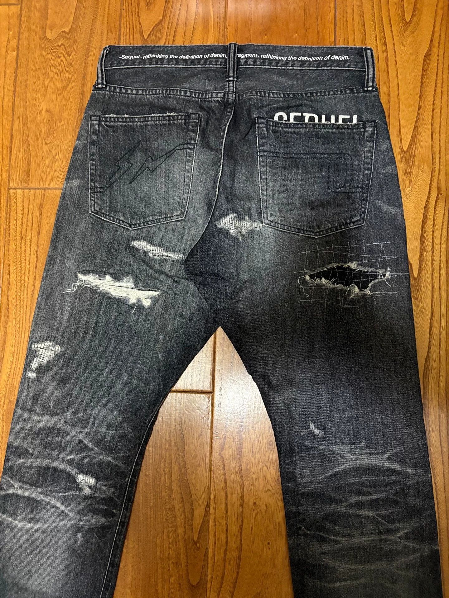 Vanquish sequel fragment denim pants with distressing Size US 32 / EU 48 - 5 Thumbnail