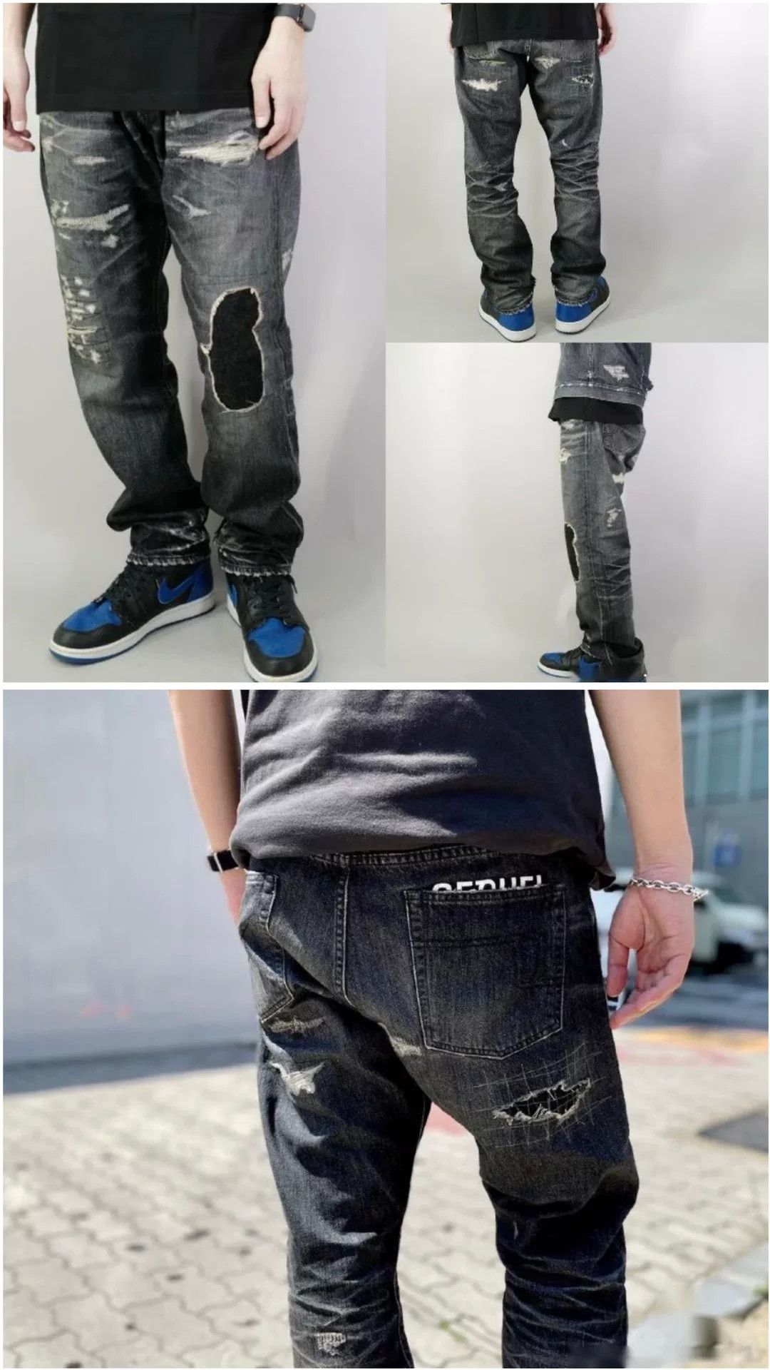 Vanquish sequel fragment denim pants with distressing Size US 32 / EU 48 - 9 Thumbnail