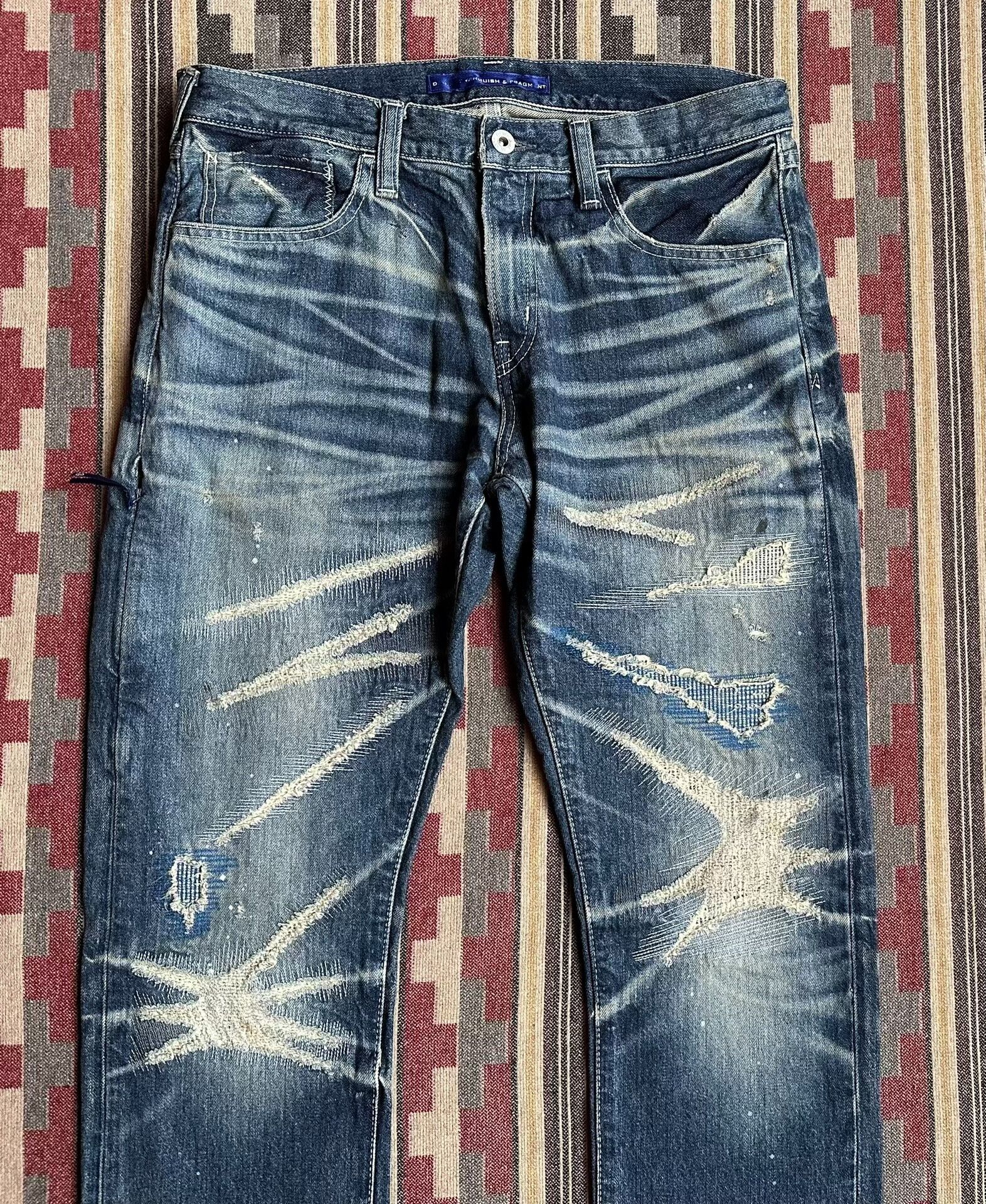 Vanquish denim by vanquish&fragment distressed jeans Size US 32 / EU 48 - 3 Thumbnail