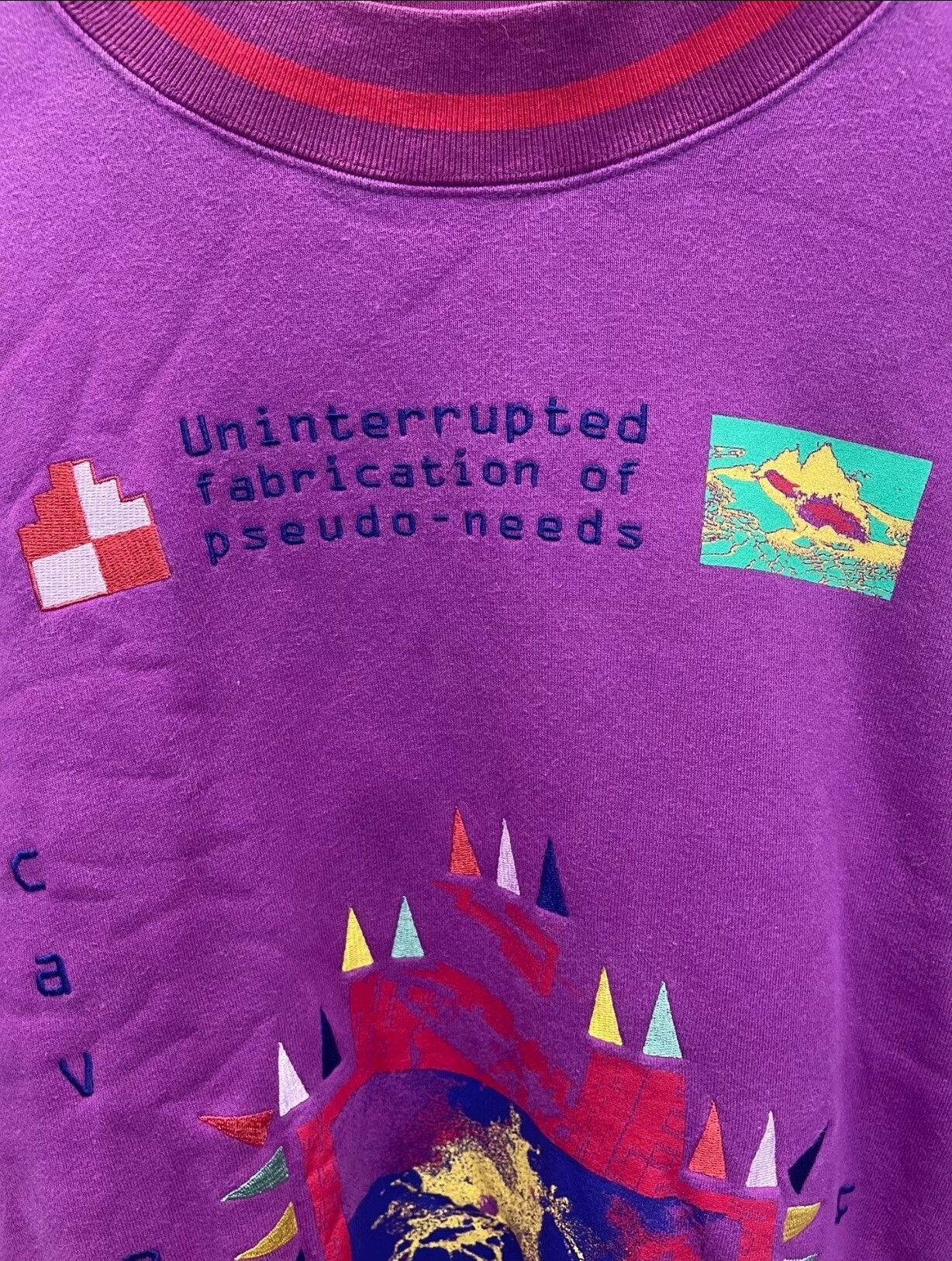 Cav Empt c.e Cav Empt uninterrupted embroidered sweatshirt Size US L / EU 52-54 / 3 - 3 Thumbnail