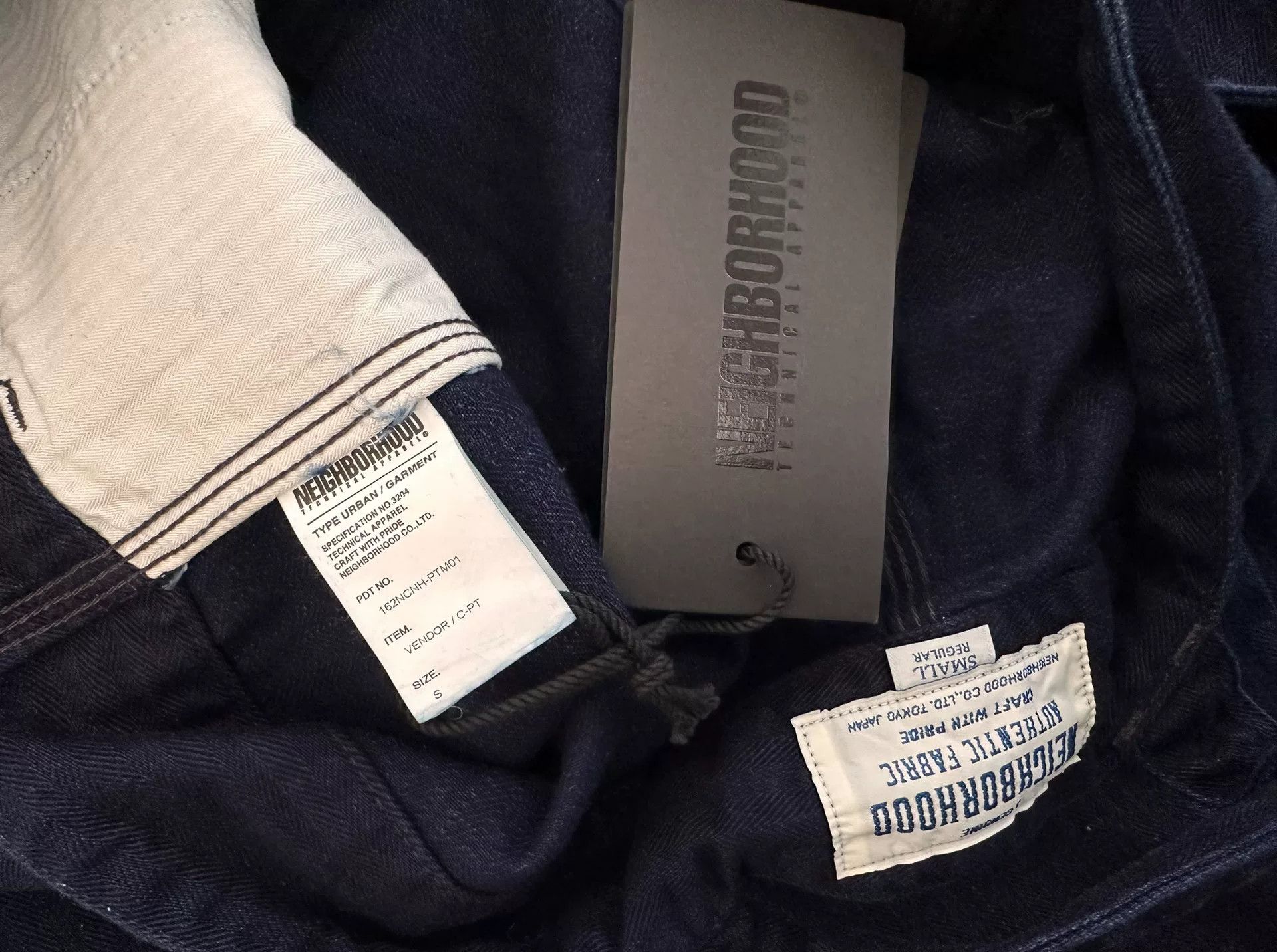 Neighborhood blue dye herringbone fabric overalls Size US 28 / EU 44 - 3 Thumbnail