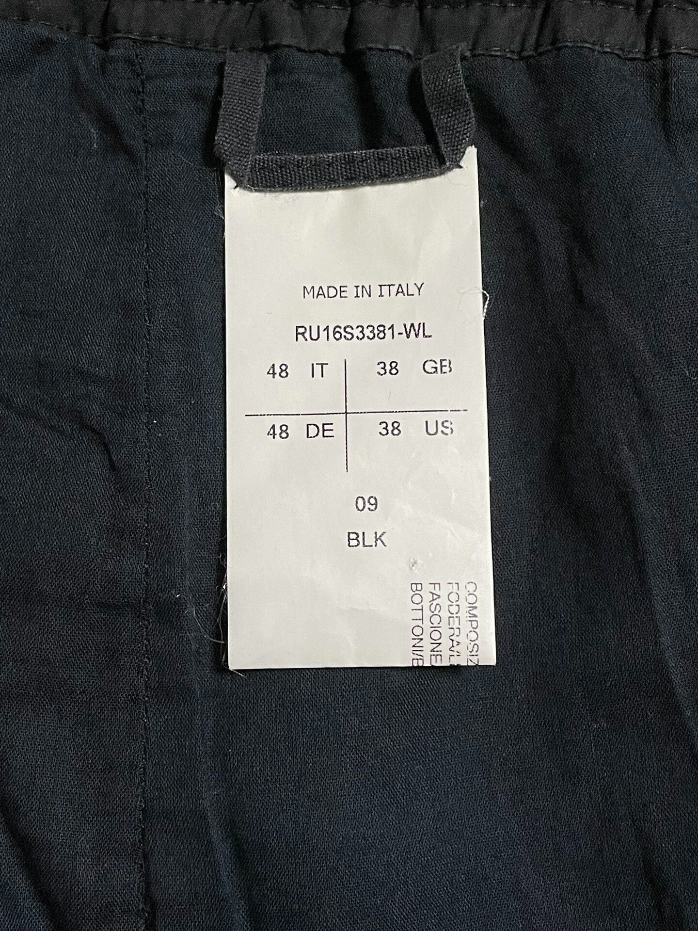 Rick Owens rick owens cropped black pants for men Size US 38 / EU 54 - 3 Thumbnail