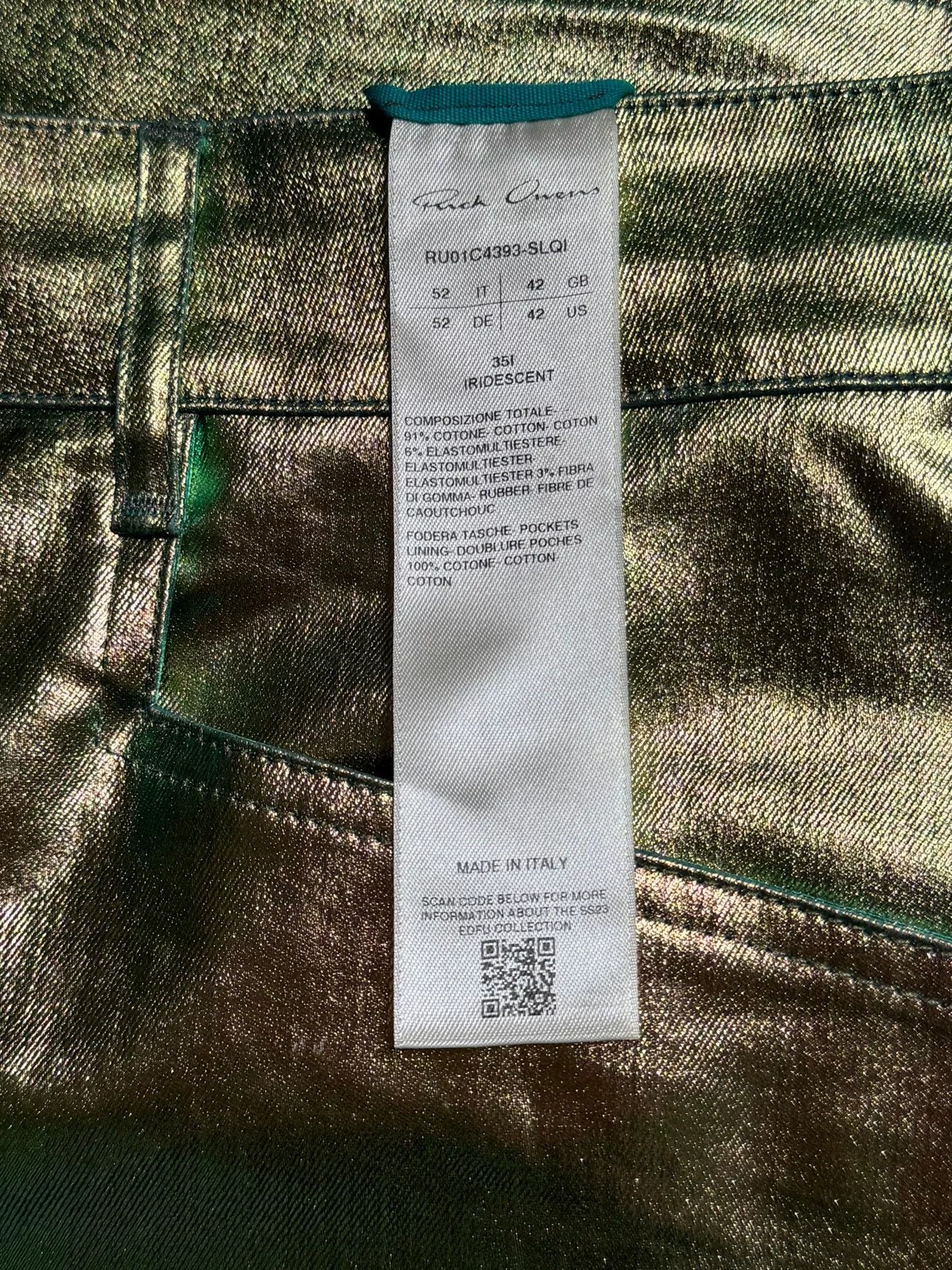Rick Owens rick owens ro reflective long pants Size US 31 - 5 Thumbnail