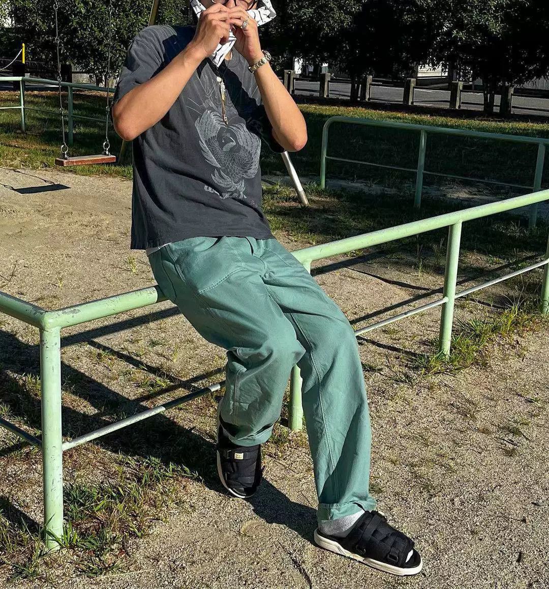 Visvim visvim carpenter pants in green new condition Size US 31 - 8 Thumbnail