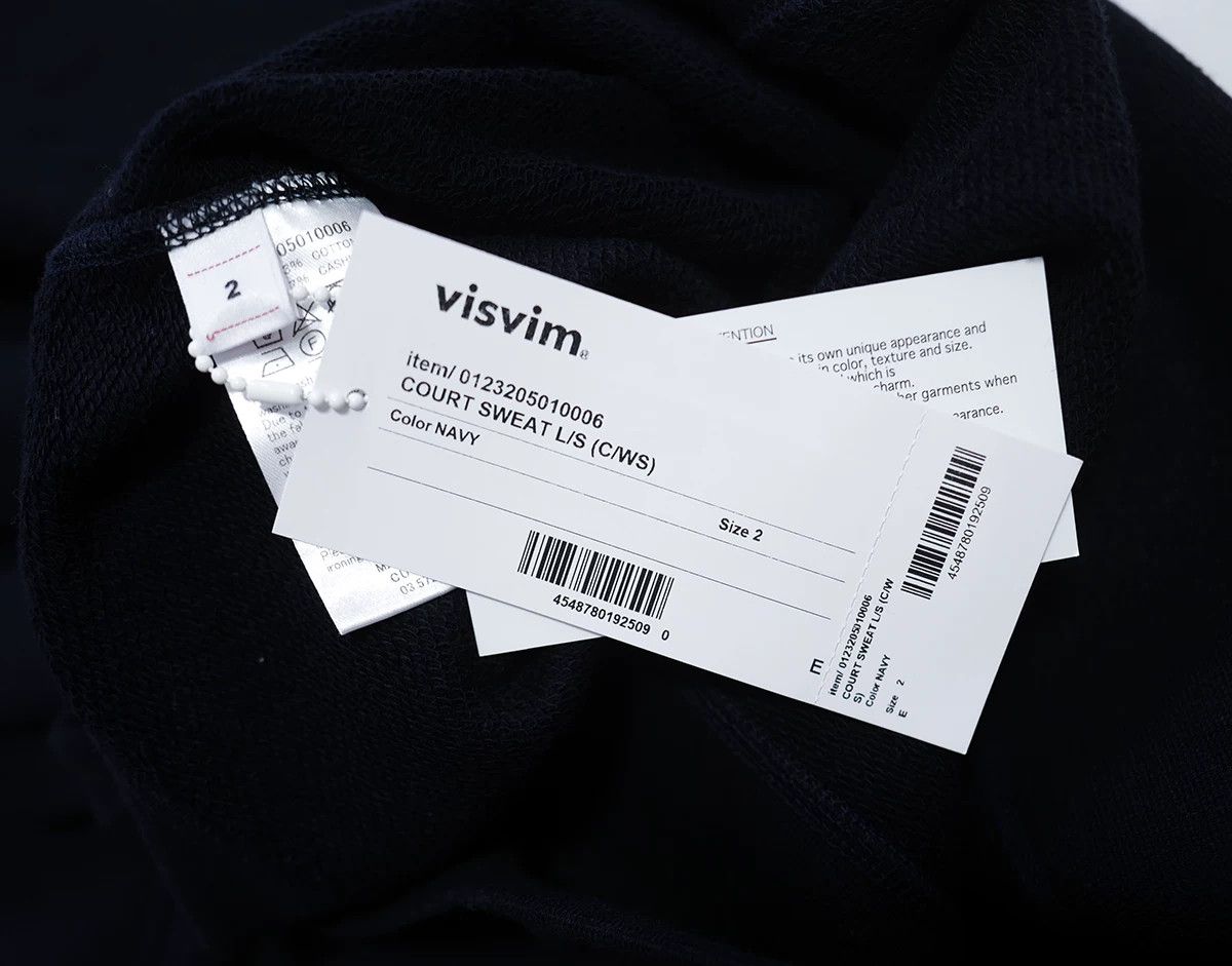 Visvim visvim court sweat navy cashmere blend sweatshirt Size US S / EU 44-46 / 1 - 6 Thumbnail