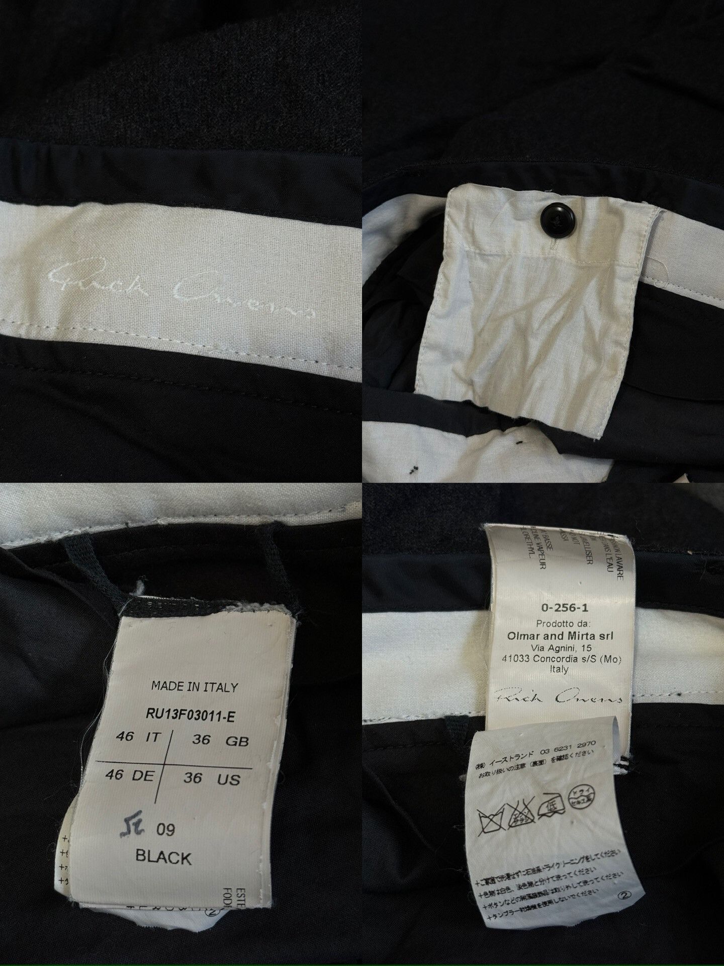 Rick Owens Rick Owens Double Layer Wool Pants Size US 36 / EU 52 - 9 Thumbnail