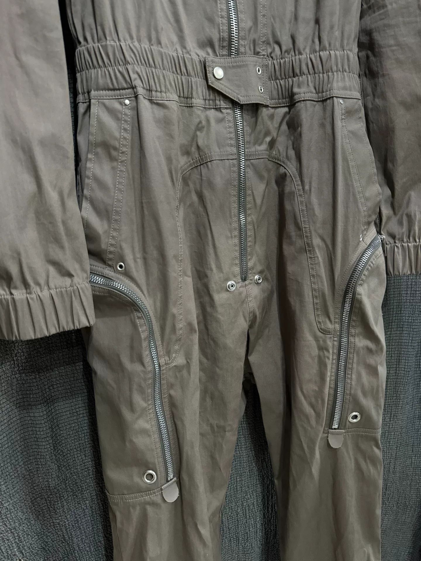 Rick Owens rick owens five-zip utility jumpsuit in dust Size US 31 - 4 Thumbnail