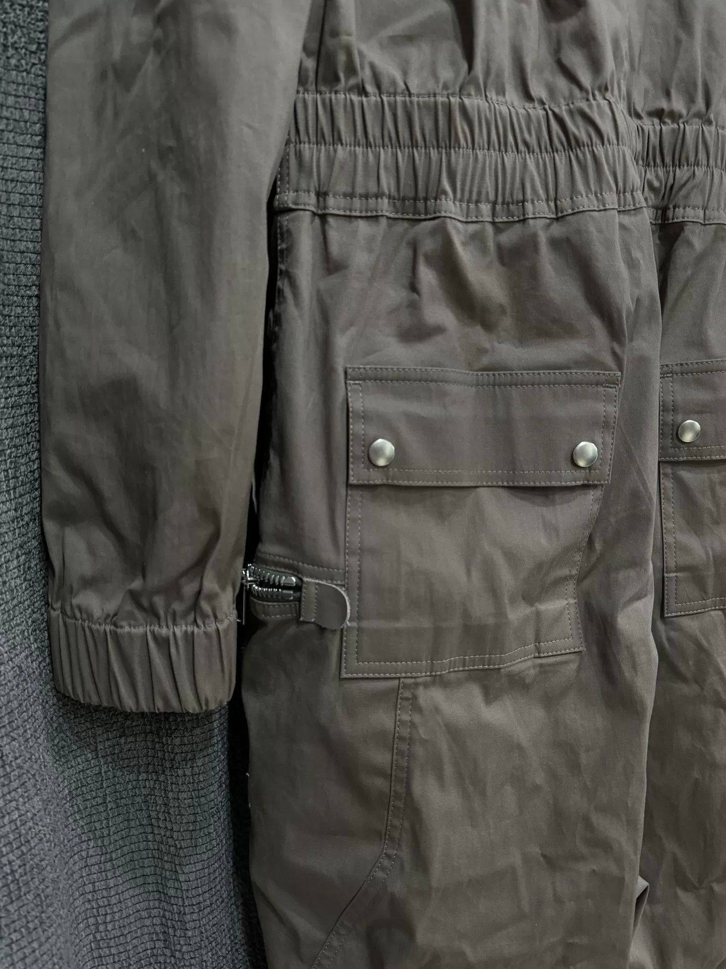 Rick Owens rick owens five-zip utility jumpsuit in dust Size US 31 - 6 Thumbnail
