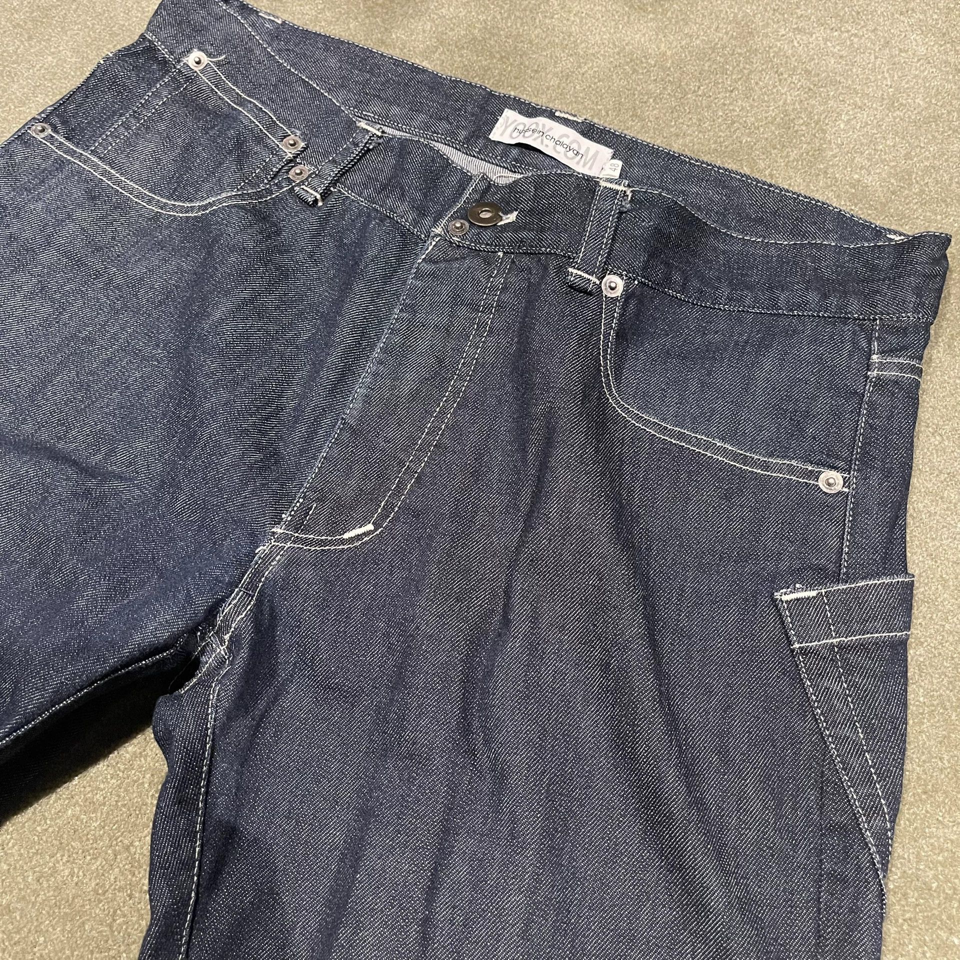 Hussein Chalayan Hussein Chalayan Denim Pants Size 48 Size US 38 / EU 54 - 2 Thumbnail