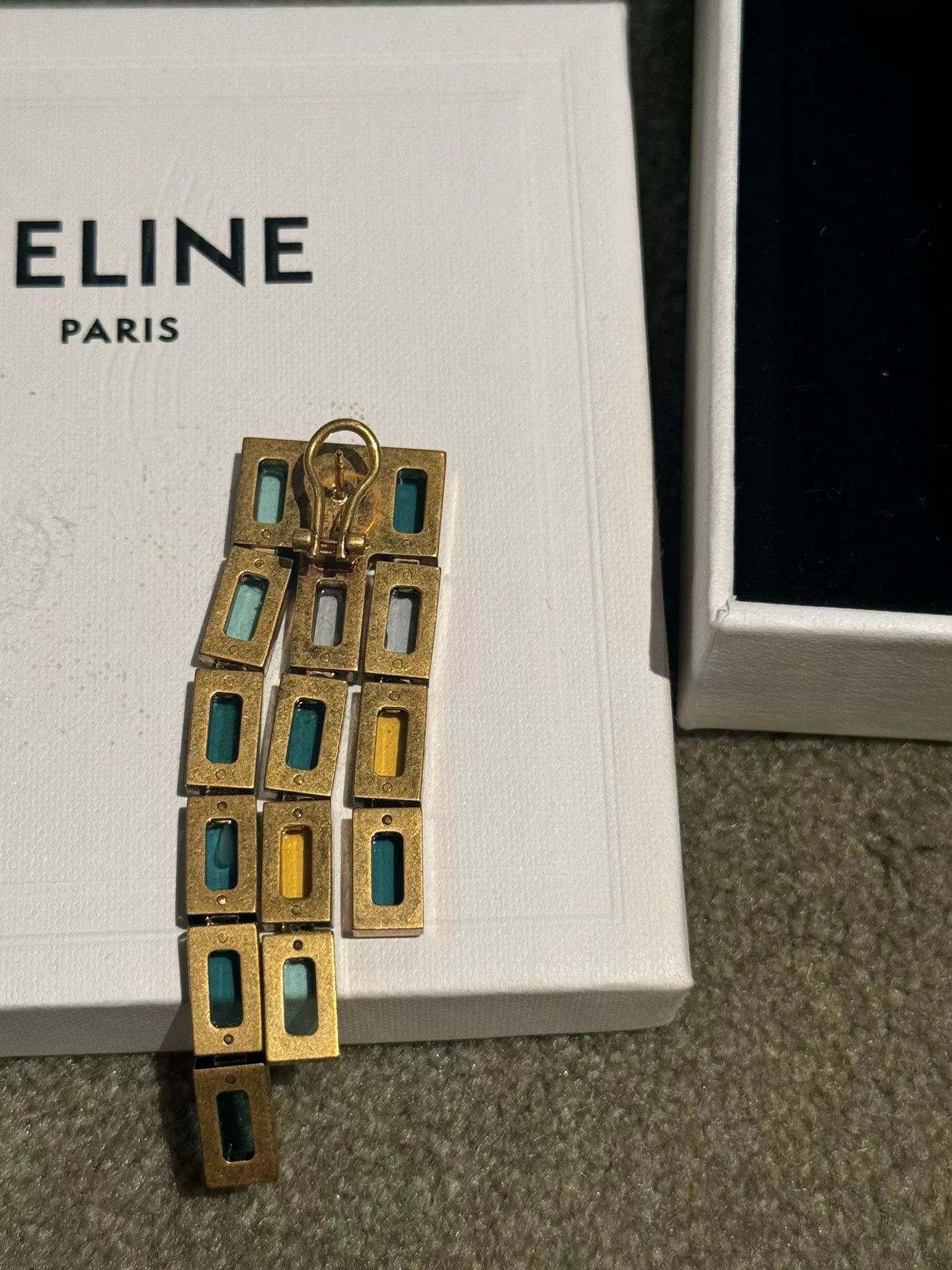 Celine rare celine crystal tassel earrings Size ONE SIZE - 3 Thumbnail