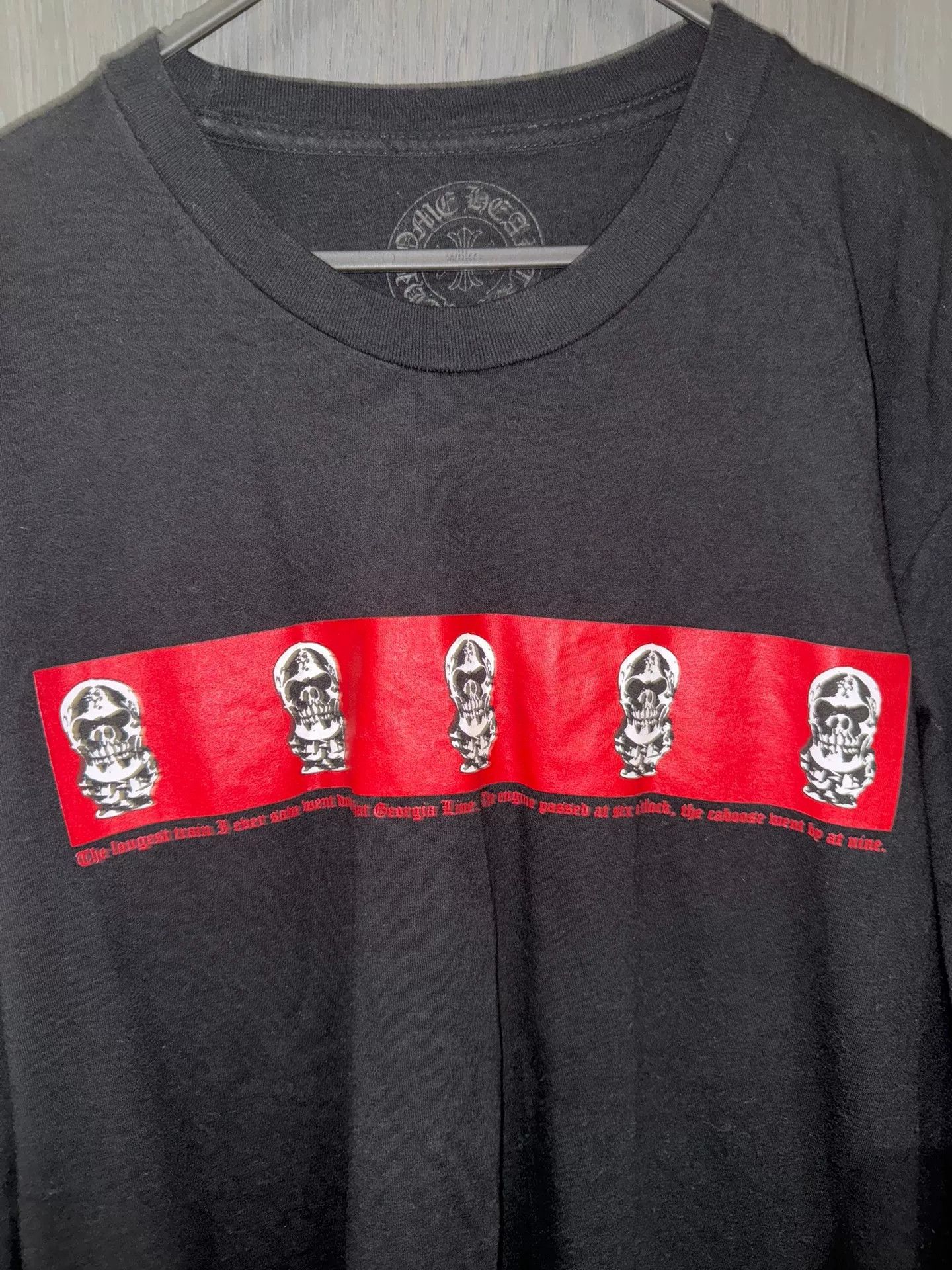 Chrome Hearts Chrome Hearts Red Printed Skull Short Sleeve Shirt Size US M / EU 48-50 / 2 - 2 Thumbnail