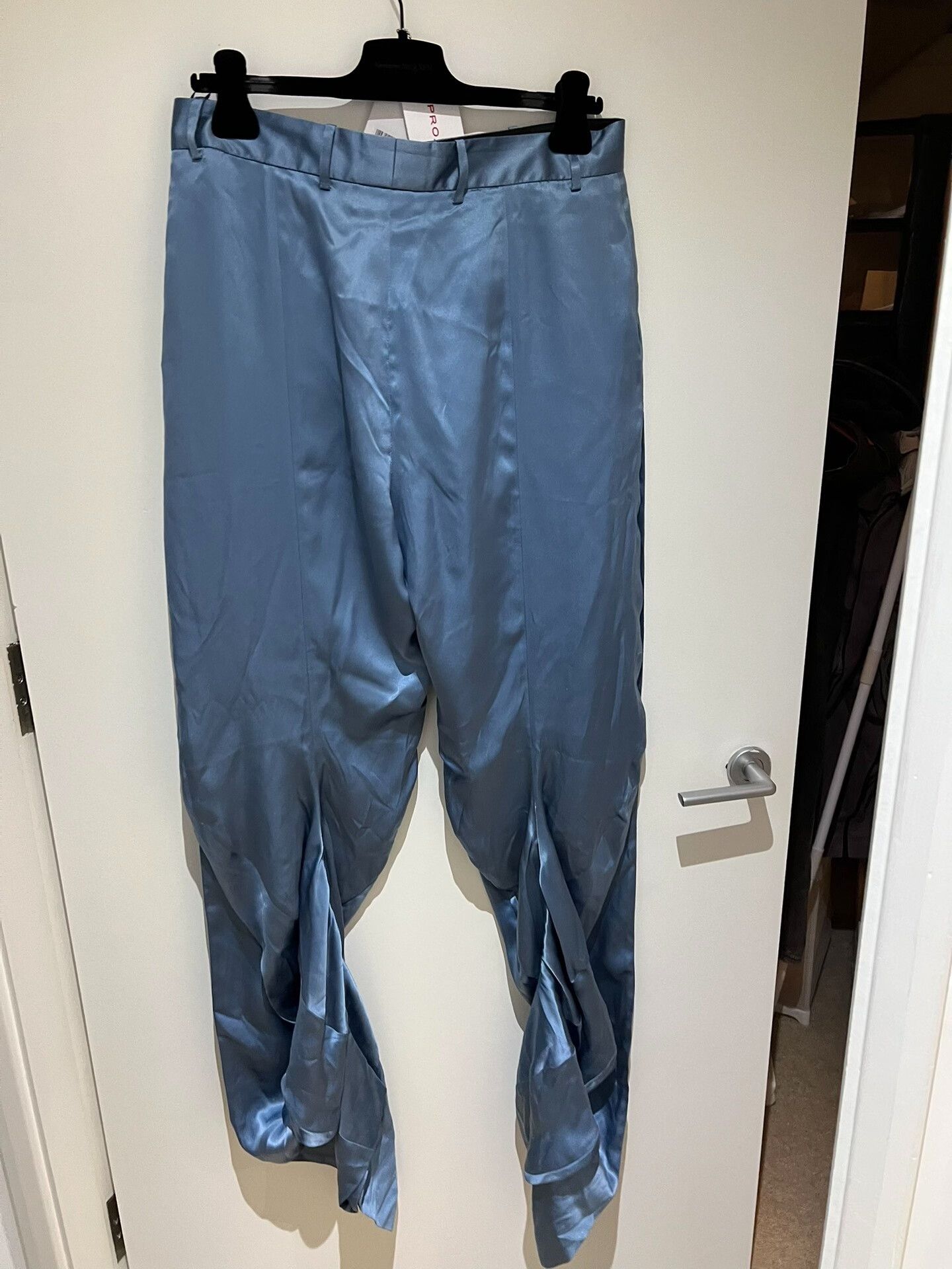 Yohji Yamamoto y project Wrinkled Layered Silk Pants Size US 31 - 5 Thumbnail