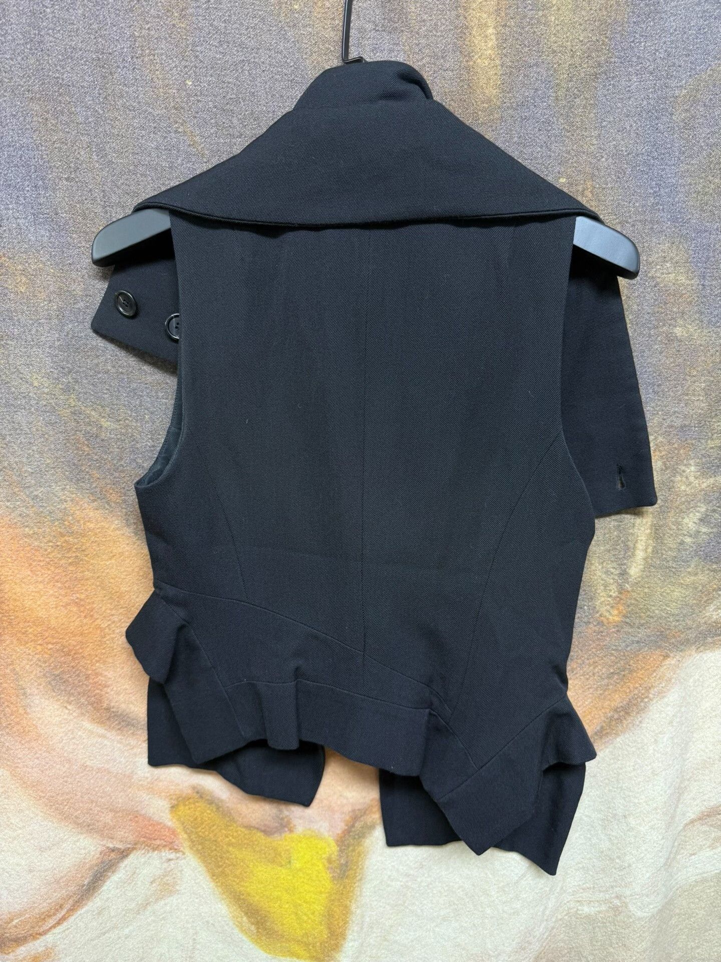 Ann Demeulemeester black layered wool vest by ann demeulemeester Size XS / US 0-2 / IT 36-38 - 6 Thumbnail