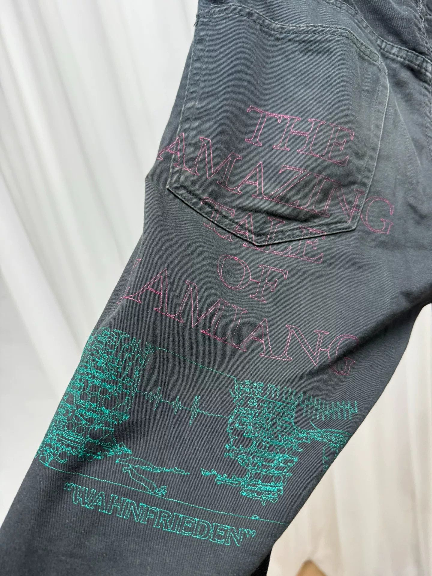 Comme des Garcons undercover embroidered print long pants size 2 Size US 30 / EU 46 - 8 Thumbnail