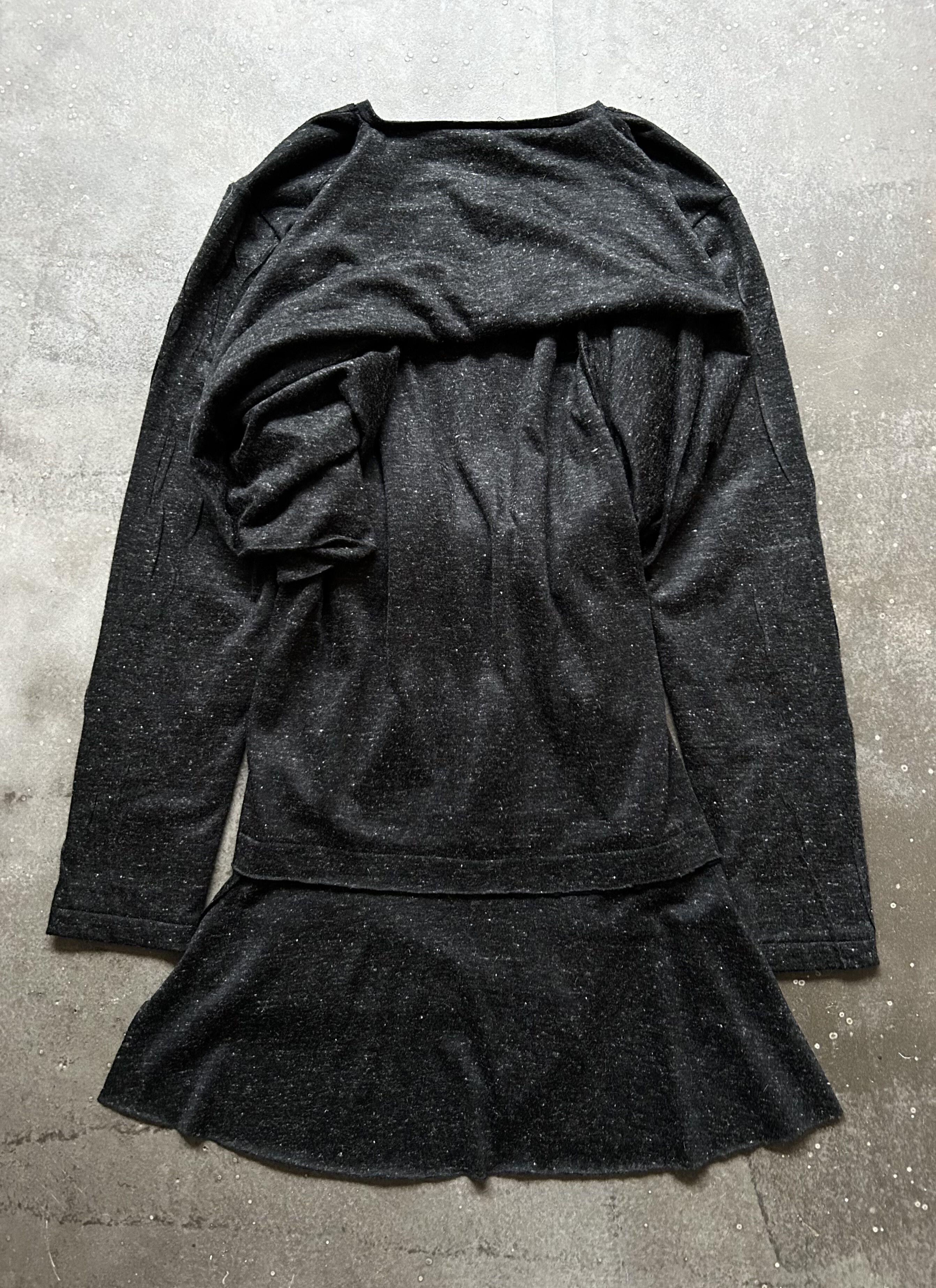 Japanese Brand asymmetrical layered long-sleeve top Size US M / EU 48-50 / 2 - 4 Thumbnail
