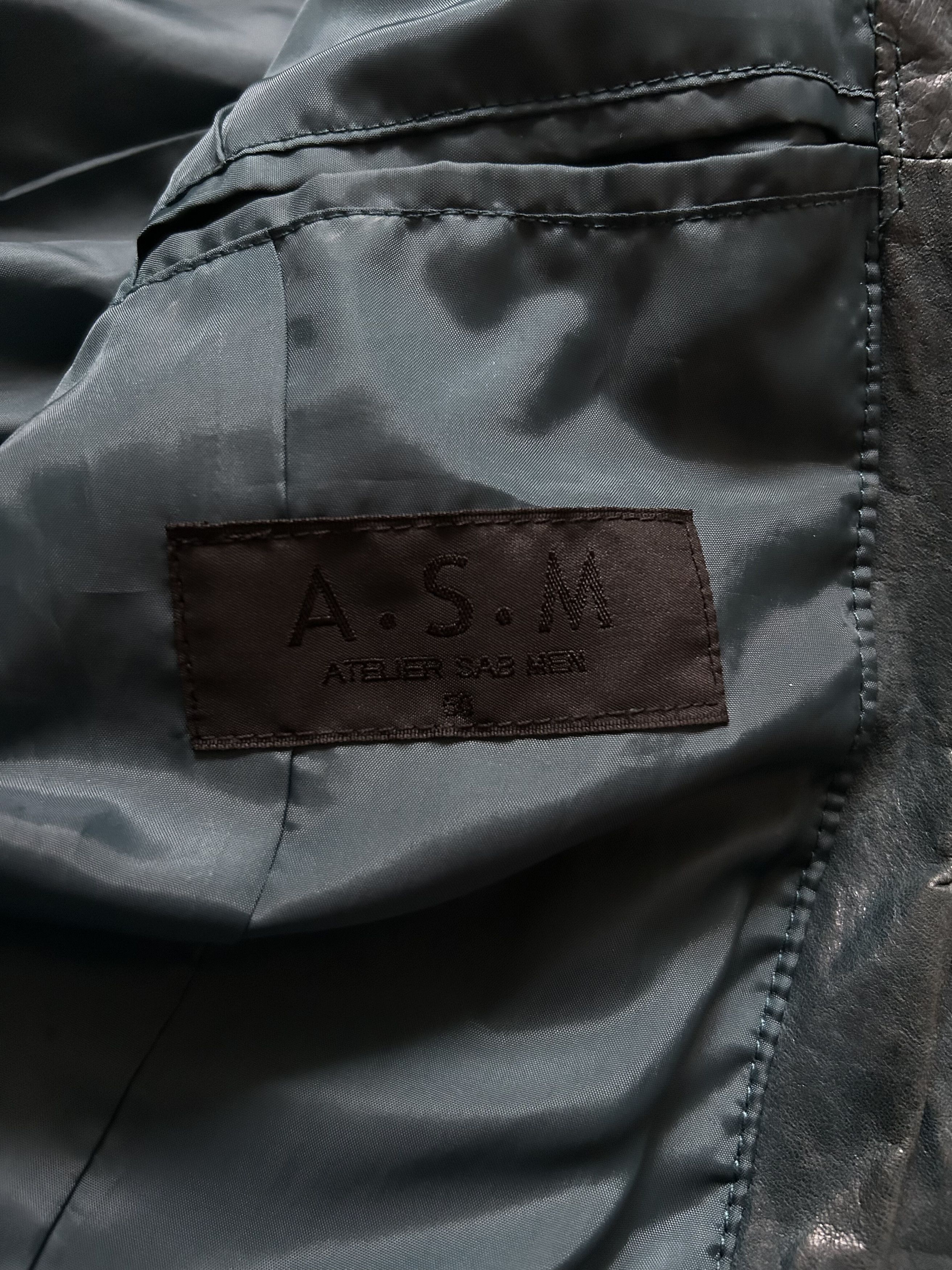 Japanese Brand detachable fur collar distressed leather jacket Size US M / EU 48-50 / 2 - 8 Thumbnail
