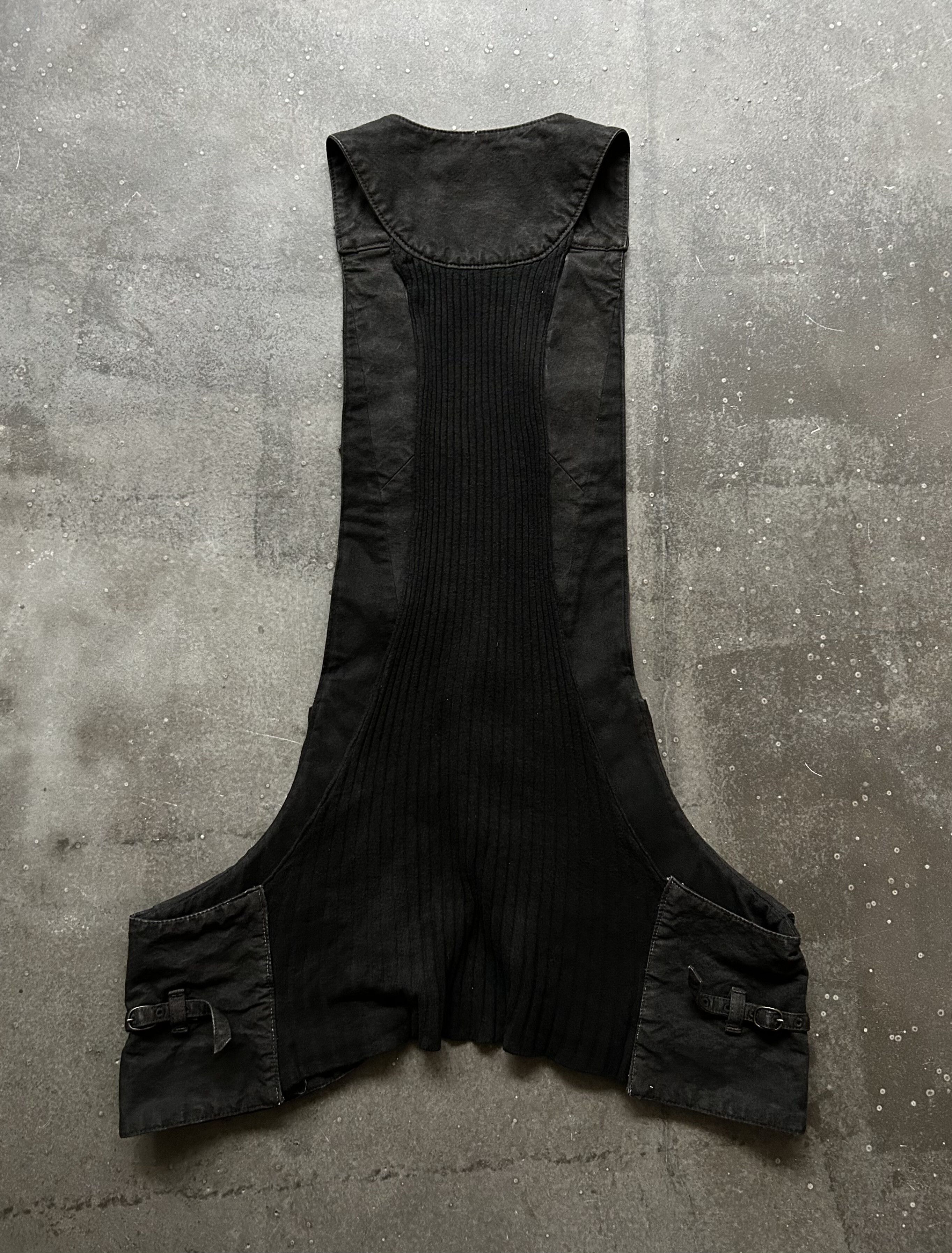 Esprit black denim vest with unique design Size US M / EU 48-50 / 2 - 6 Thumbnail
