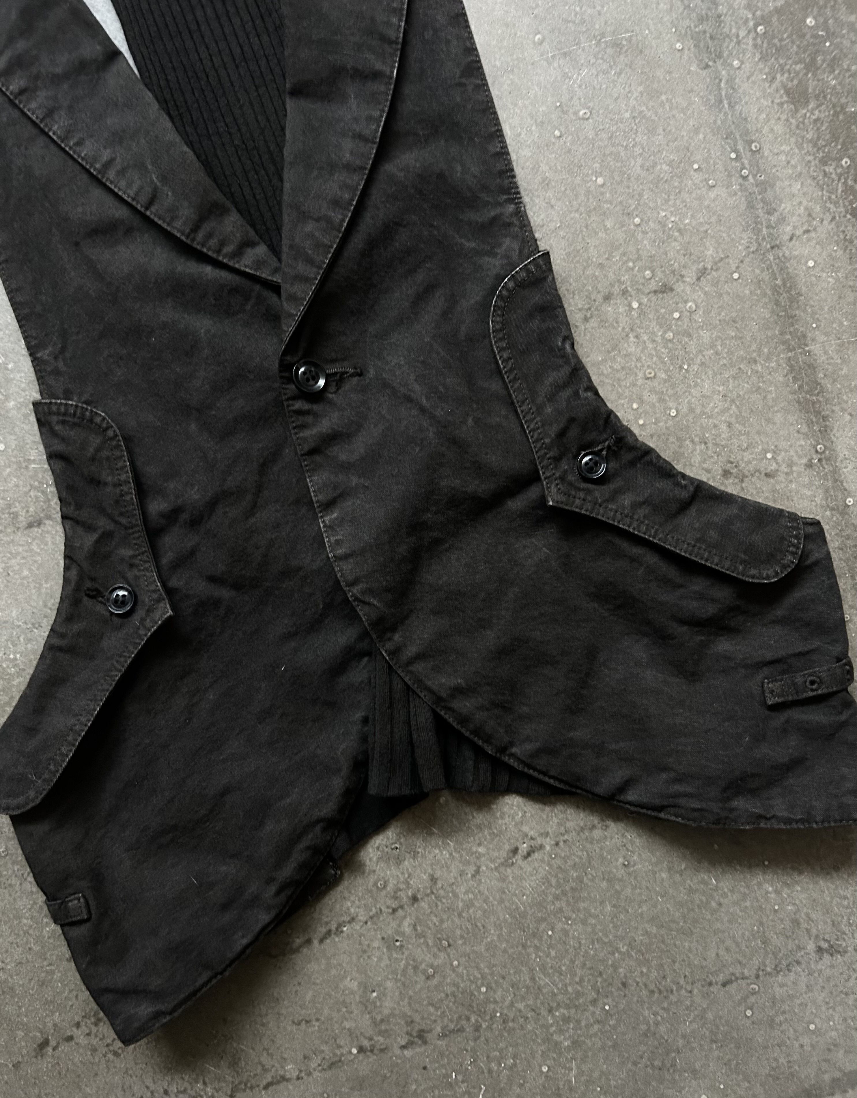 Esprit black denim vest with unique design Size US M / EU 48-50 / 2 - 3 Thumbnail