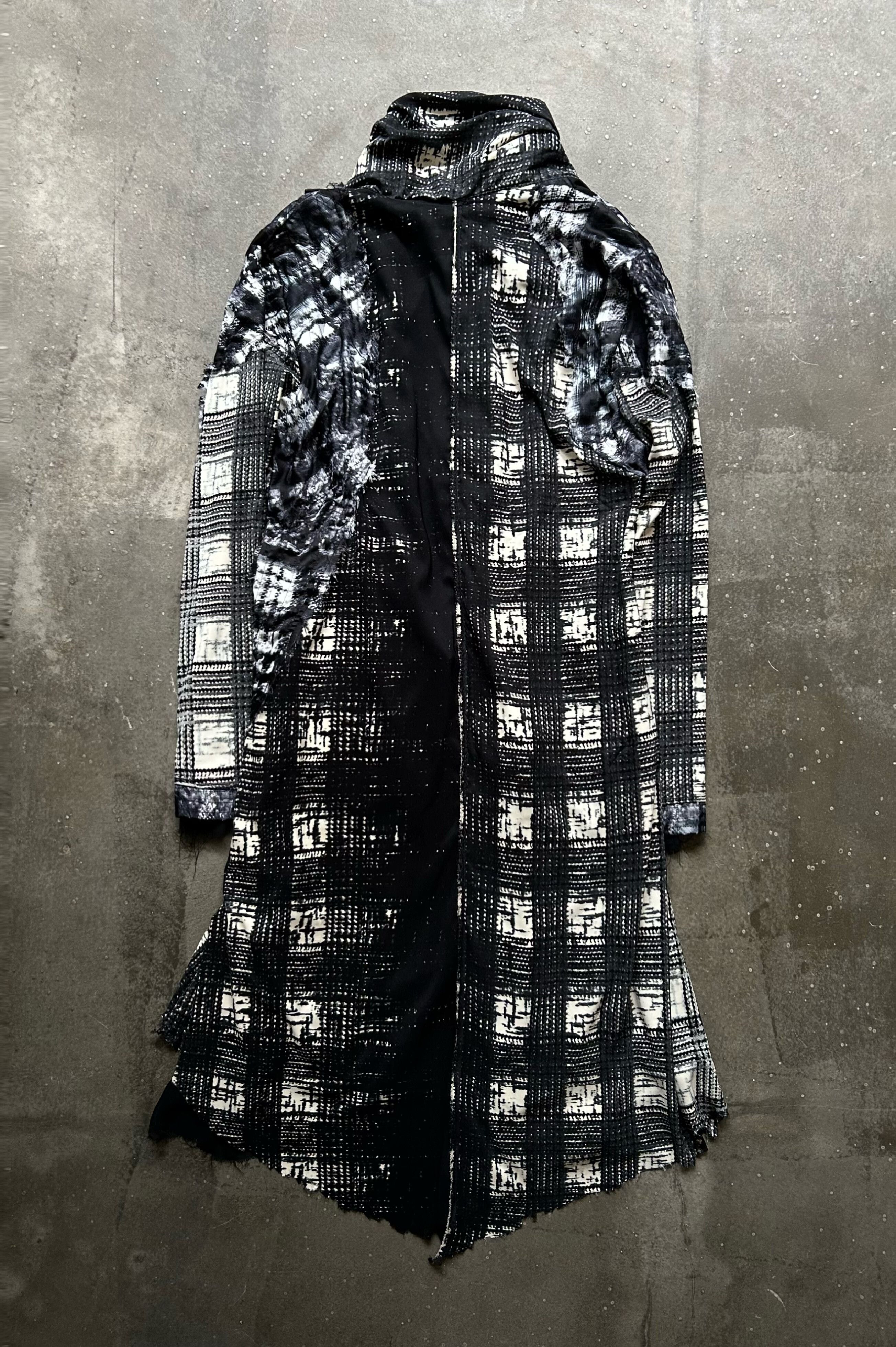 Japanese Brand stylish patchwork long coat by TT Size US L / EU 52-54 / 3 - 2 Thumbnail