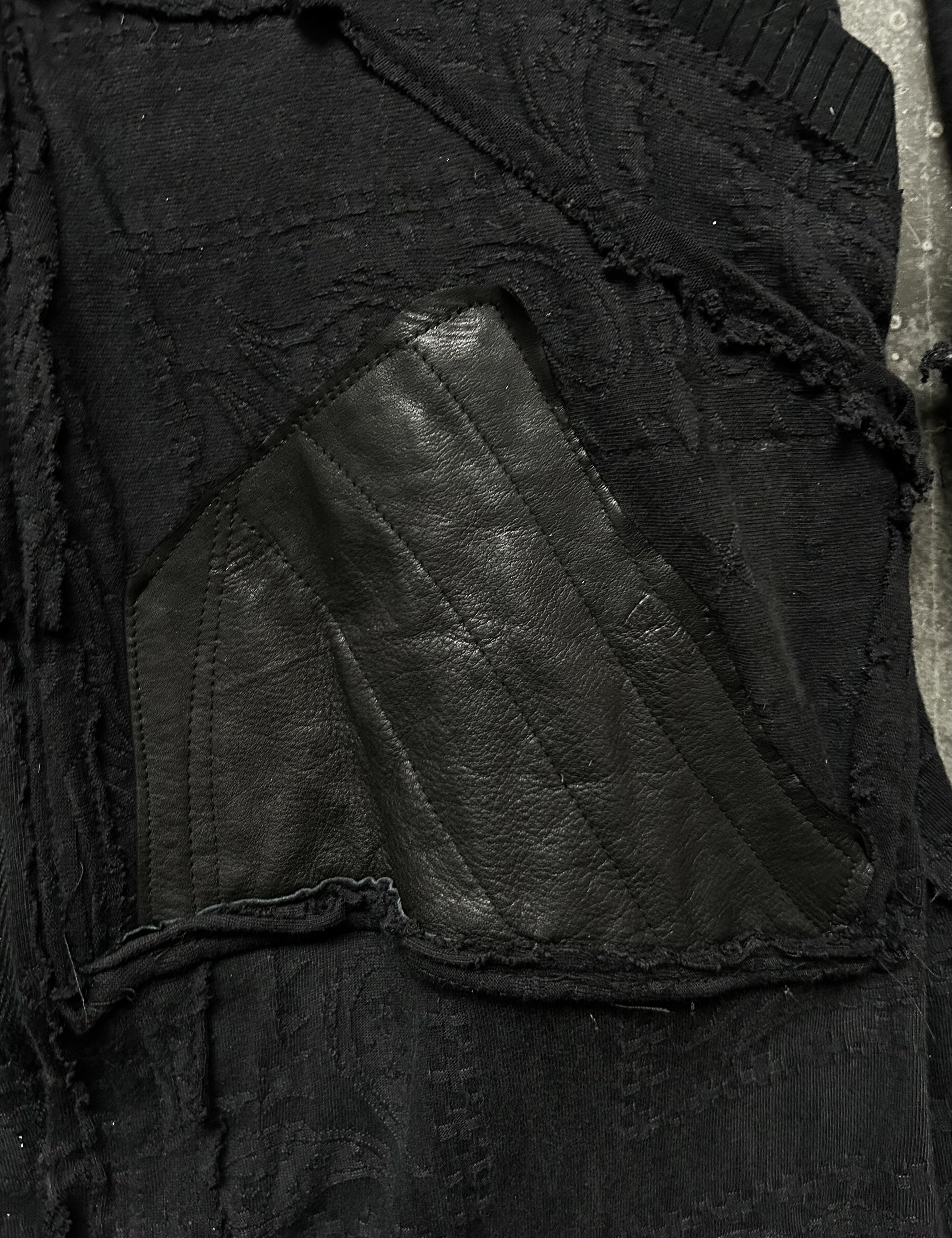 Japanese Brand black patchwork hooded outerwear jacket Size US L / EU 52-54 / 3 - 8 Thumbnail