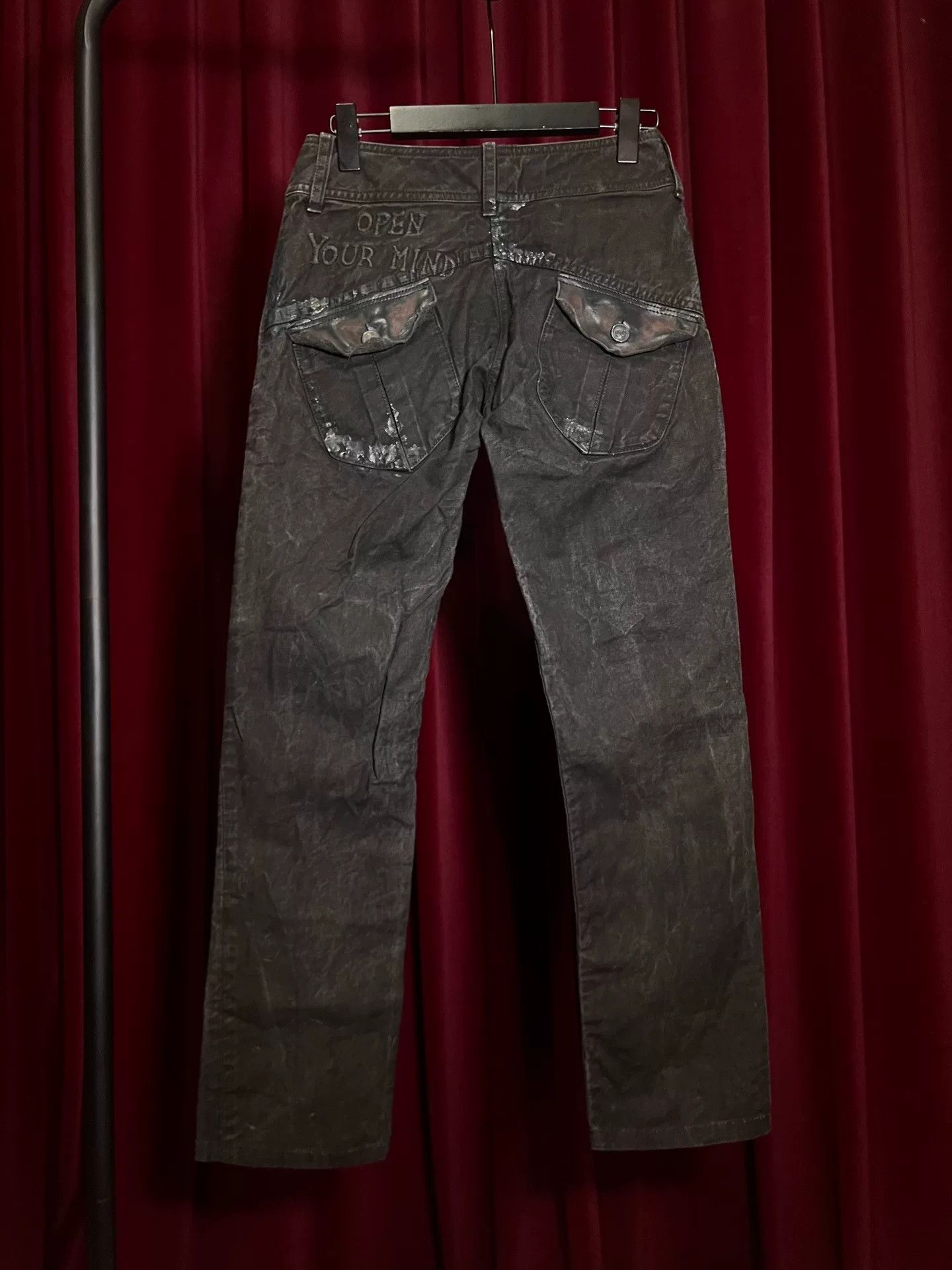Japanese Brand embroidered denim pants with patchwork details Size US 36 / EU 52 - 7 Thumbnail