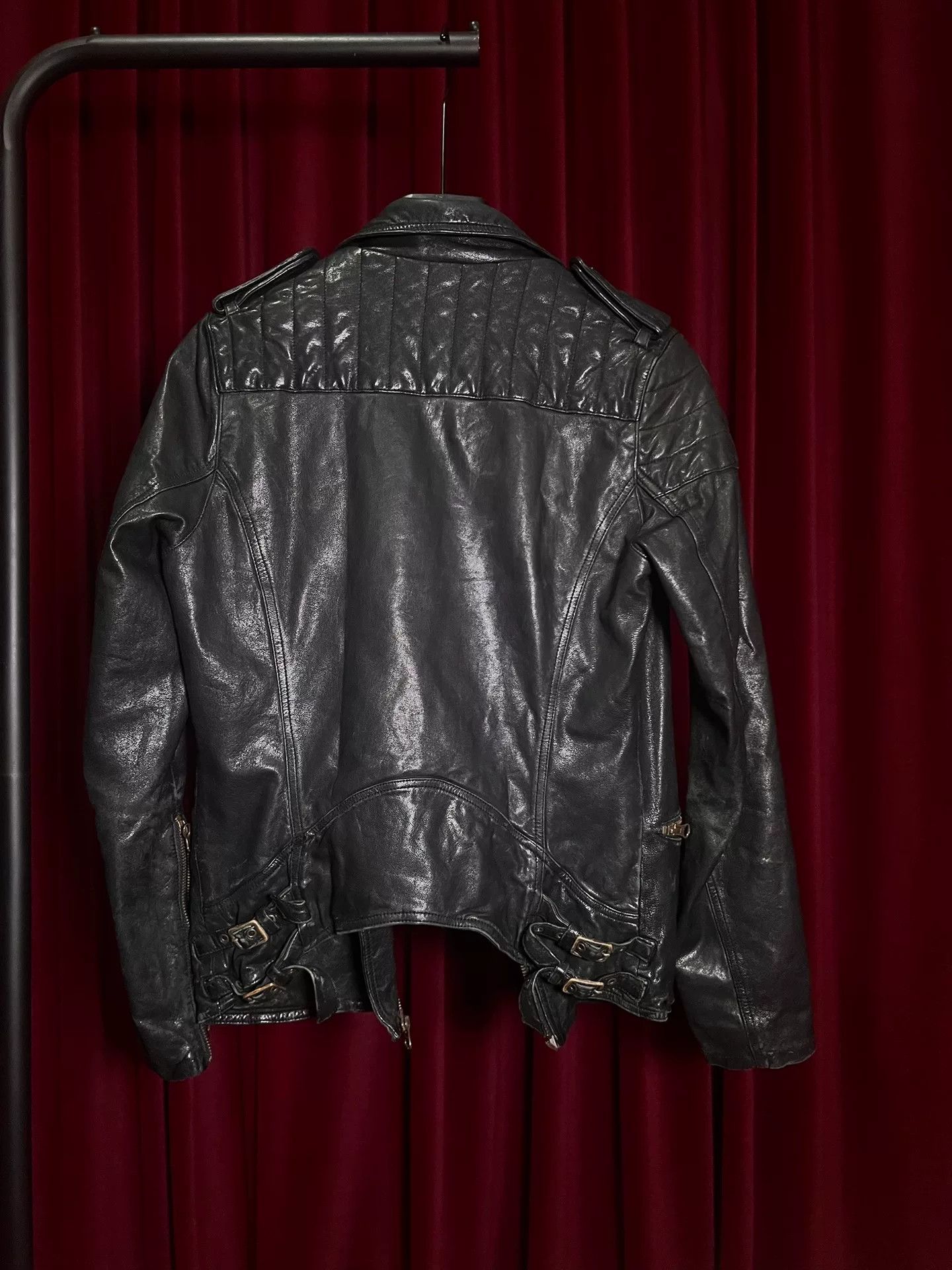 Japanese Brand Share Spirit Sheepskin Motorcycle Jacket Size US M / EU 48-50 / 2 - 2 Thumbnail