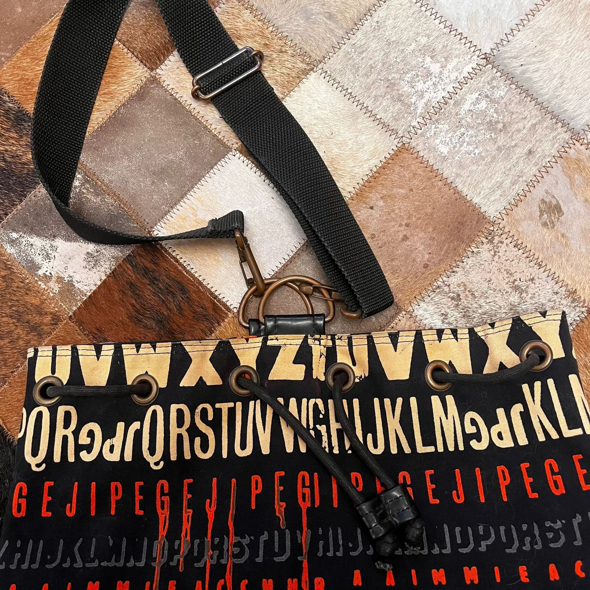 Jean Paul Gaultier Jean Paul Gaultier Letter Print Crossbody Bag Size ONE SIZE - 6 Thumbnail