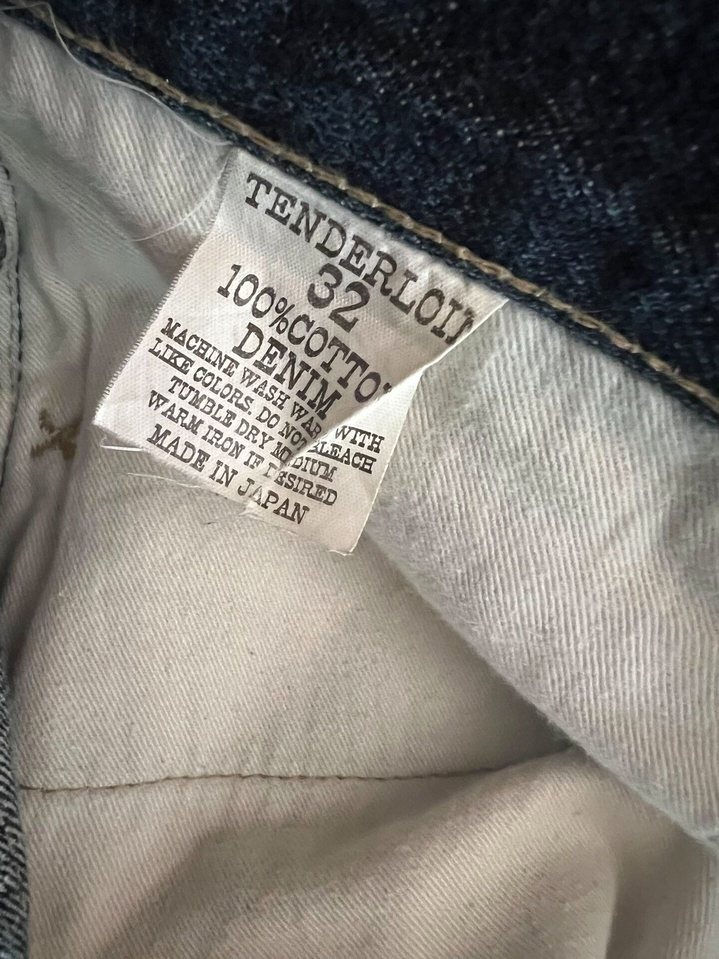 Japanese Brand vintage straight leg denim trousers K7 era Size US 32 / EU 48 - 8 Thumbnail