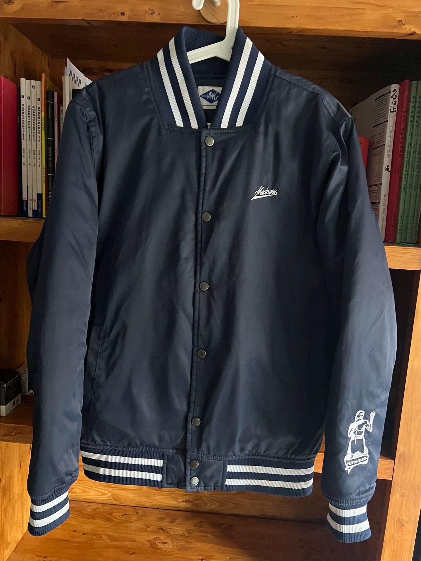 Japanese Brand classic blue denim baseball jacket by madness Size US L / EU 52-54 / 3 - 3 Thumbnail
