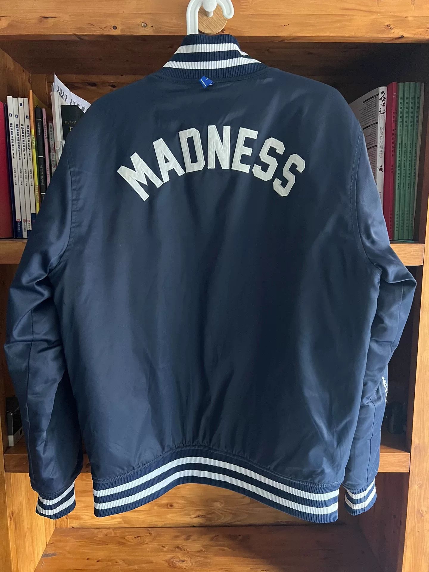 Japanese Brand classic blue denim baseball jacket by madness Size US L / EU 52-54 / 3 - 5 Thumbnail