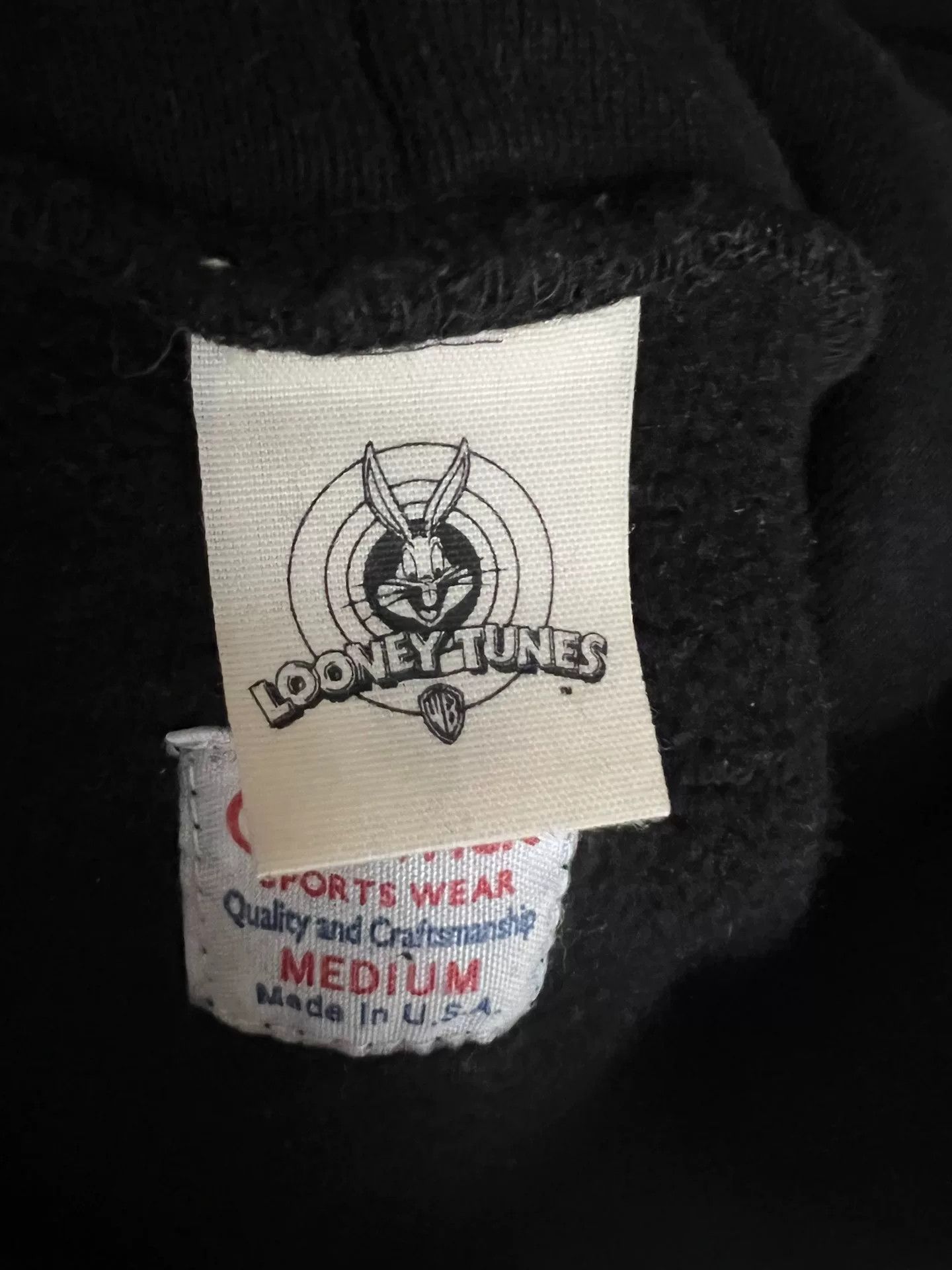 Japanese Brand vintage road runner black hooded sweatshirt Size US M / EU 48-50 / 2 - 7 Thumbnail