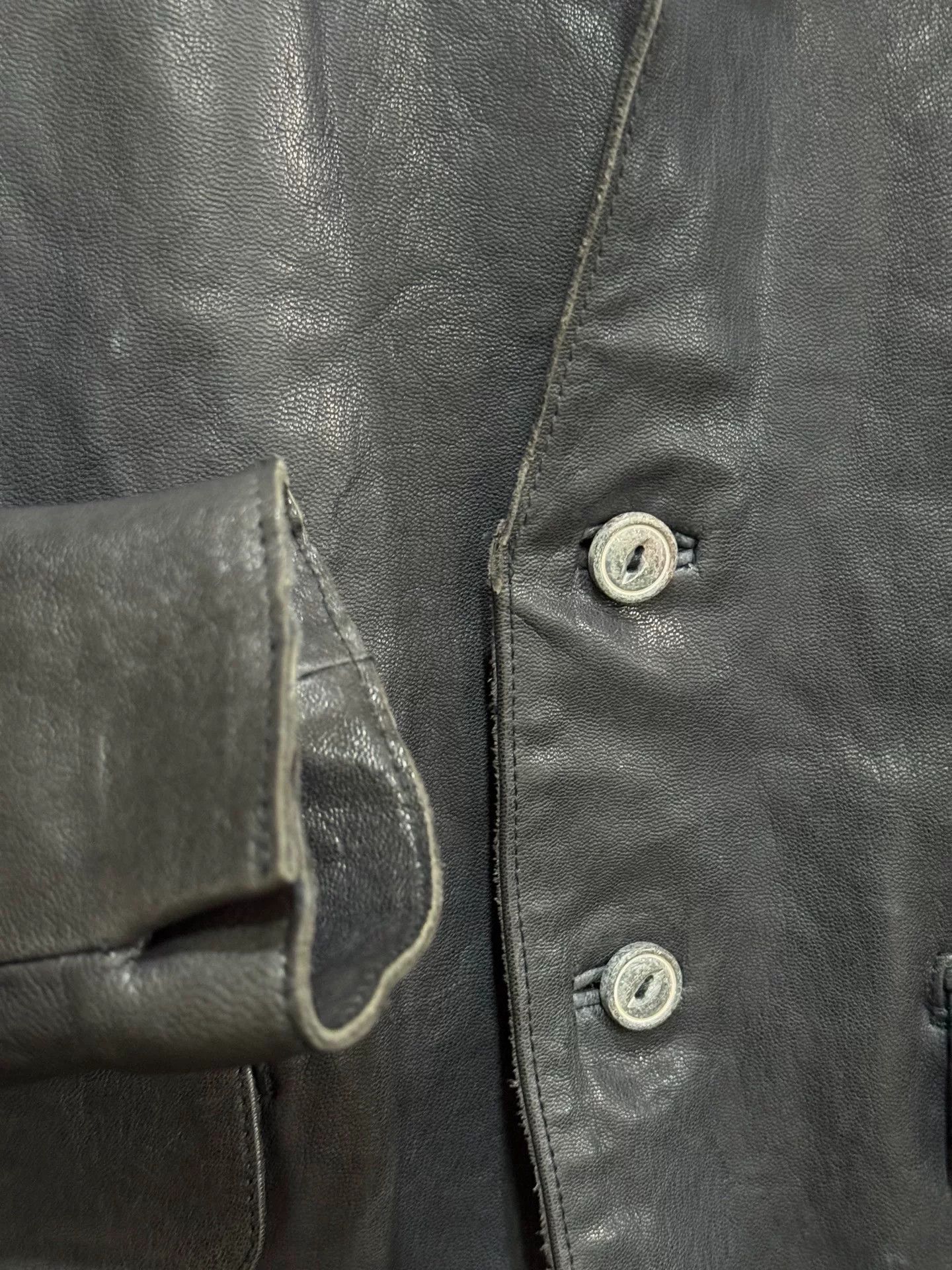 Japanese Brand japanese avant-garde style leather blazer Size US S / EU 44-46 / 1 - 3 Thumbnail