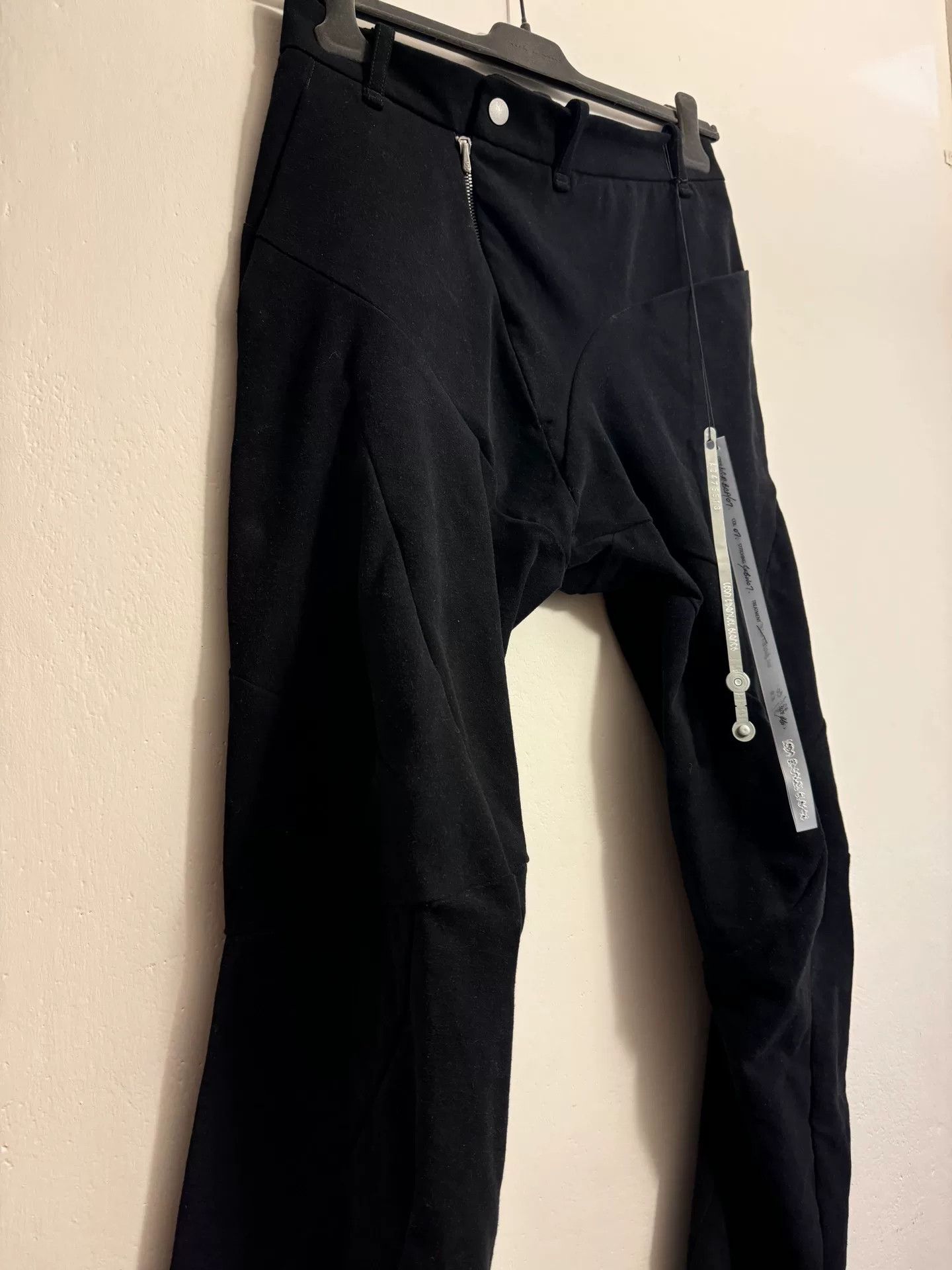Leon Emanuel Blanck Leon Emanuel Blanck Black 3D Flared Pants Size US 34 / EU 50 - 6 Thumbnail