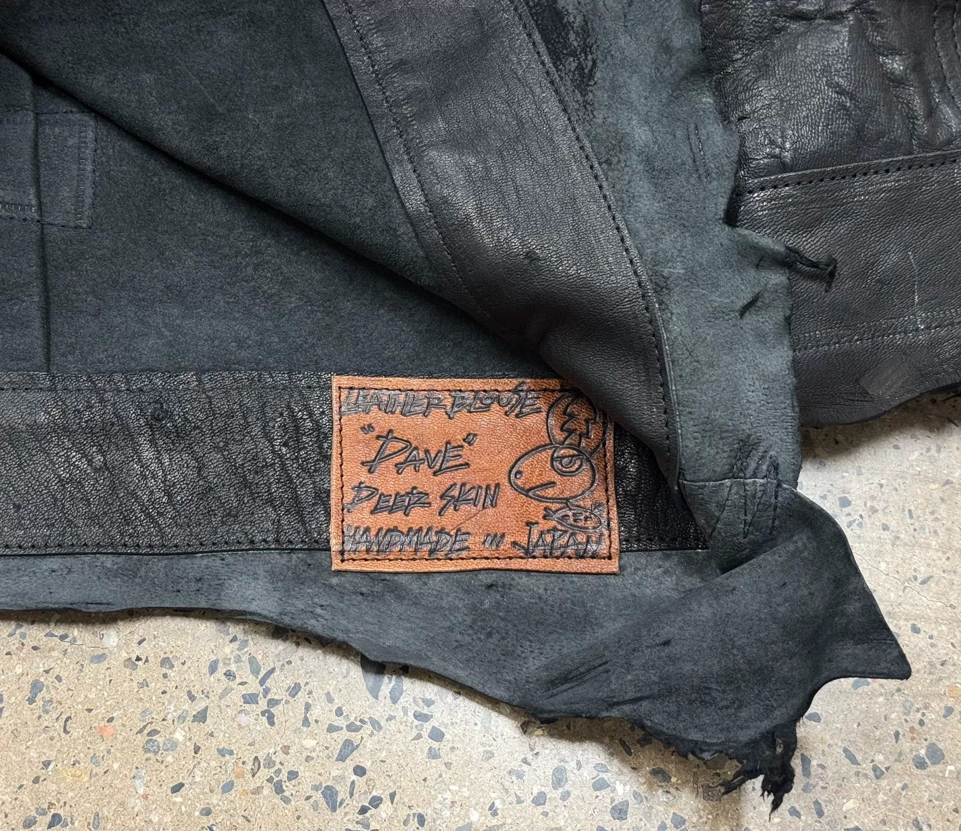 Japanese Brand good karma leather shirt jacket in black Size US M / EU 48-50 / 2 - 8 Thumbnail
