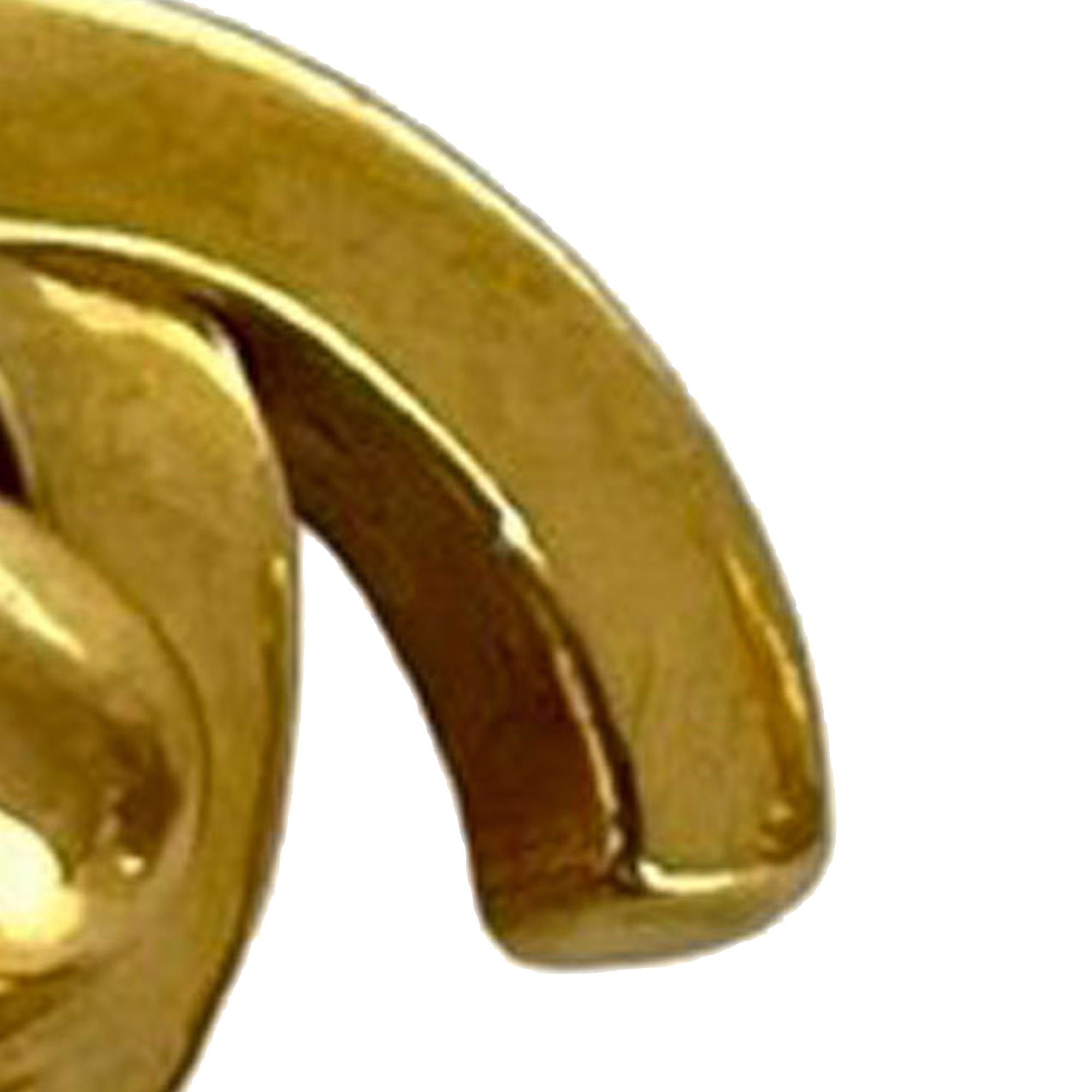 Chanel Chanel CC Gold Plated Turn Lock Clip on Earrings Size ONE SIZE - 4 Thumbnail