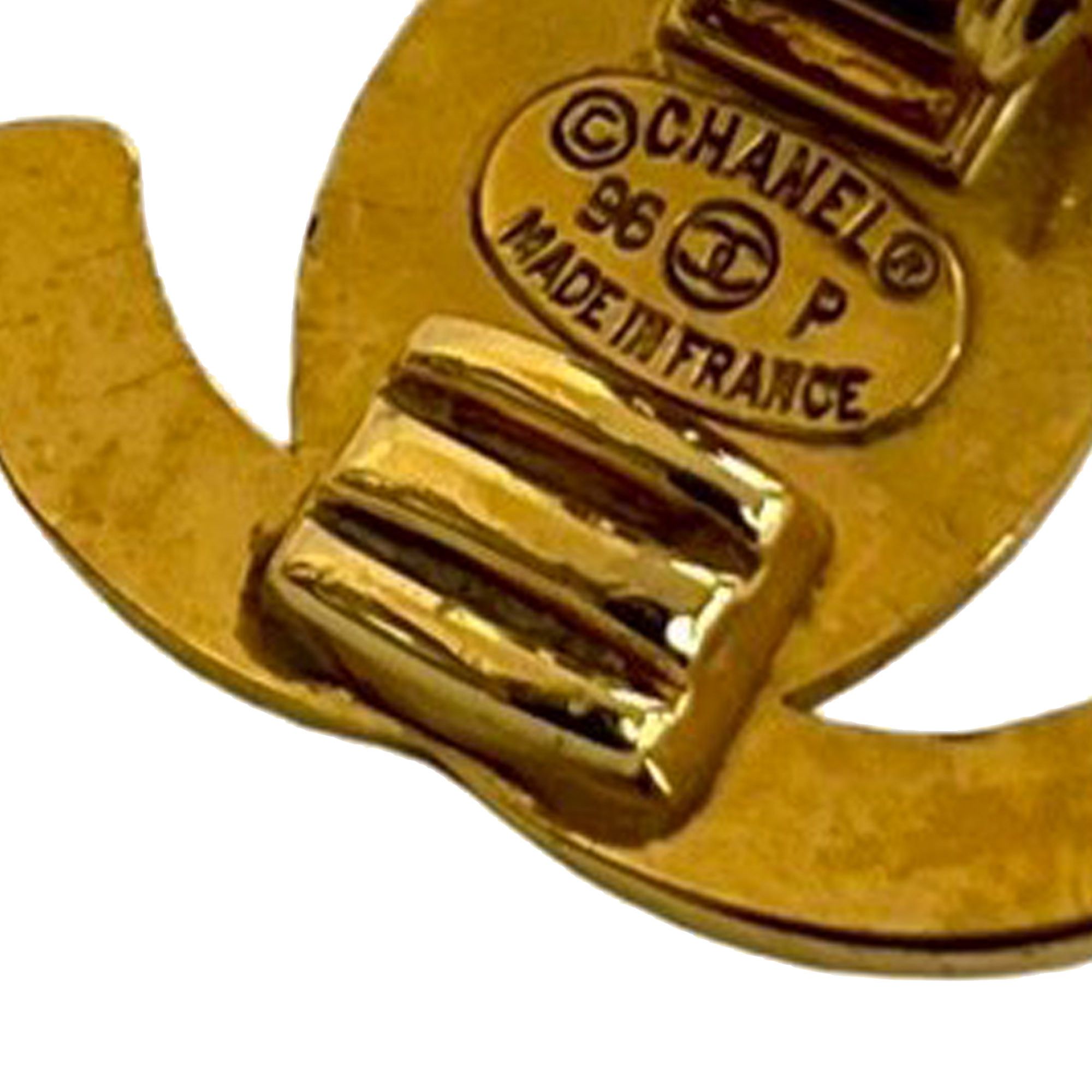 Chanel Chanel CC Gold Plated Turn Lock Clip on Earrings Size ONE SIZE - 7 Thumbnail