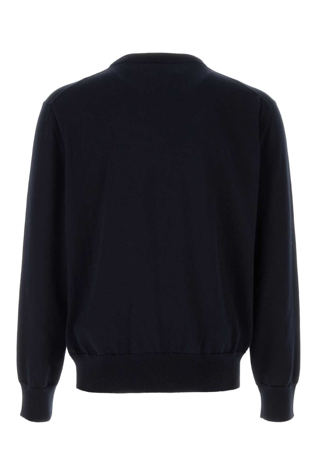 Jil Sander Midnight Blue Cotton Sweater Size US M / EU 48-50 / 2 - 2 Thumbnail