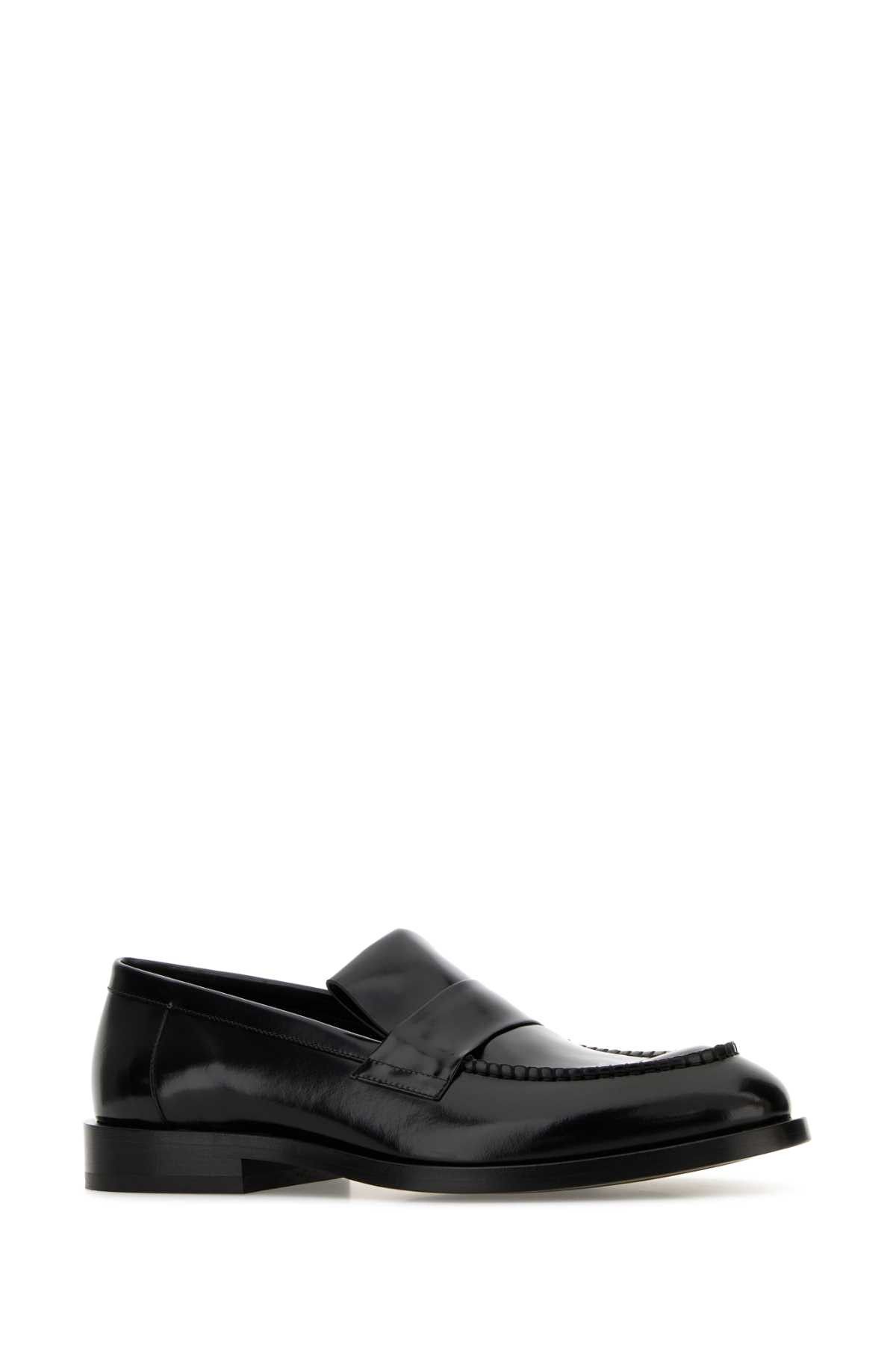 Jil Sander Black Leather Loafers Size US 11 / EU 44 - 2 Thumbnail
