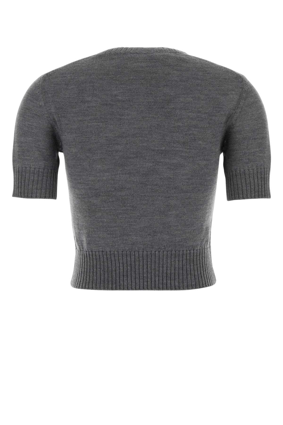 Jil Sander Dark Grey Wool Sweater Size S / US 4 / IT 40 - 2 Thumbnail