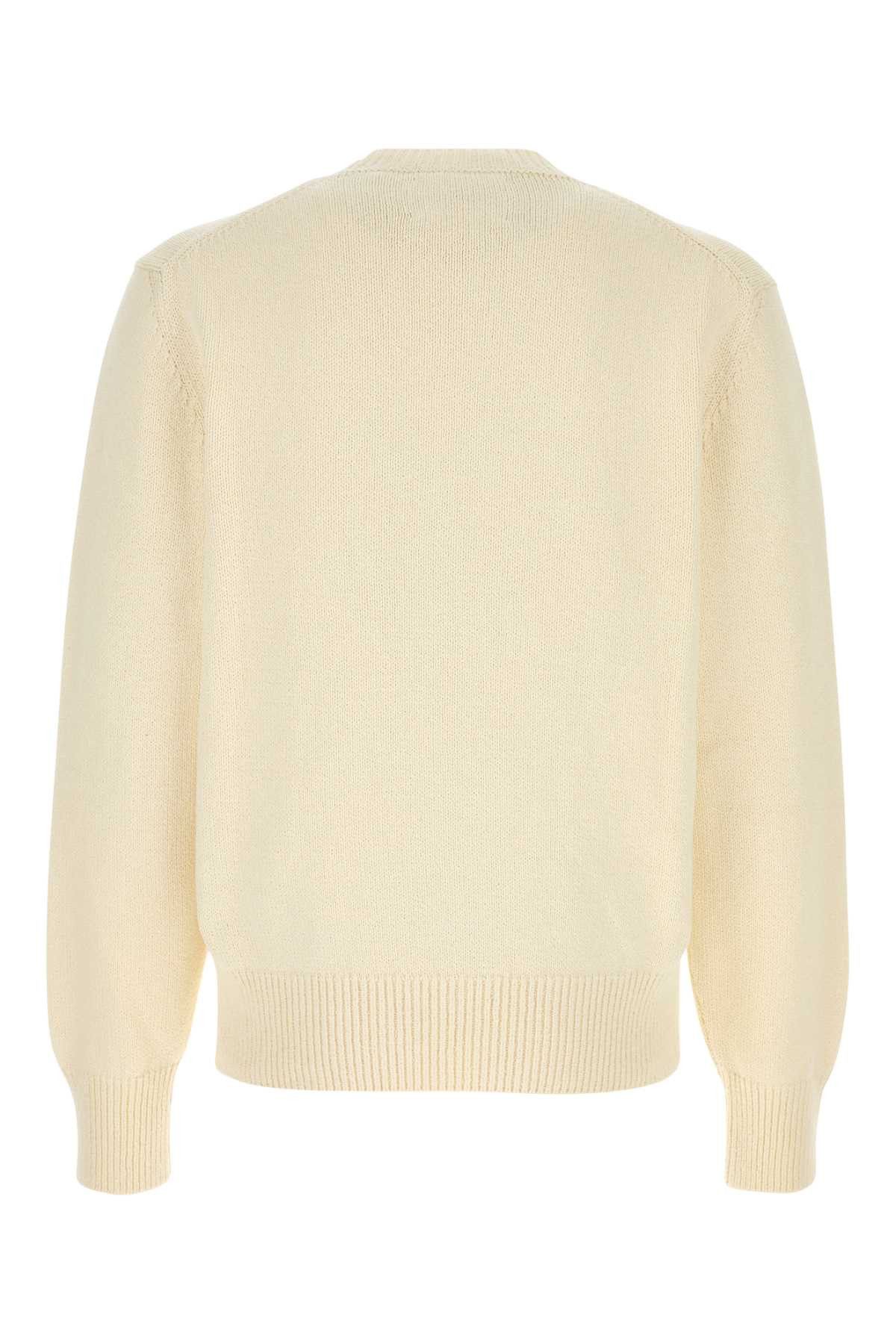 Jil Sander Ivory Cotton Sweater Size US M / EU 48-50 / 2 - 2 Thumbnail