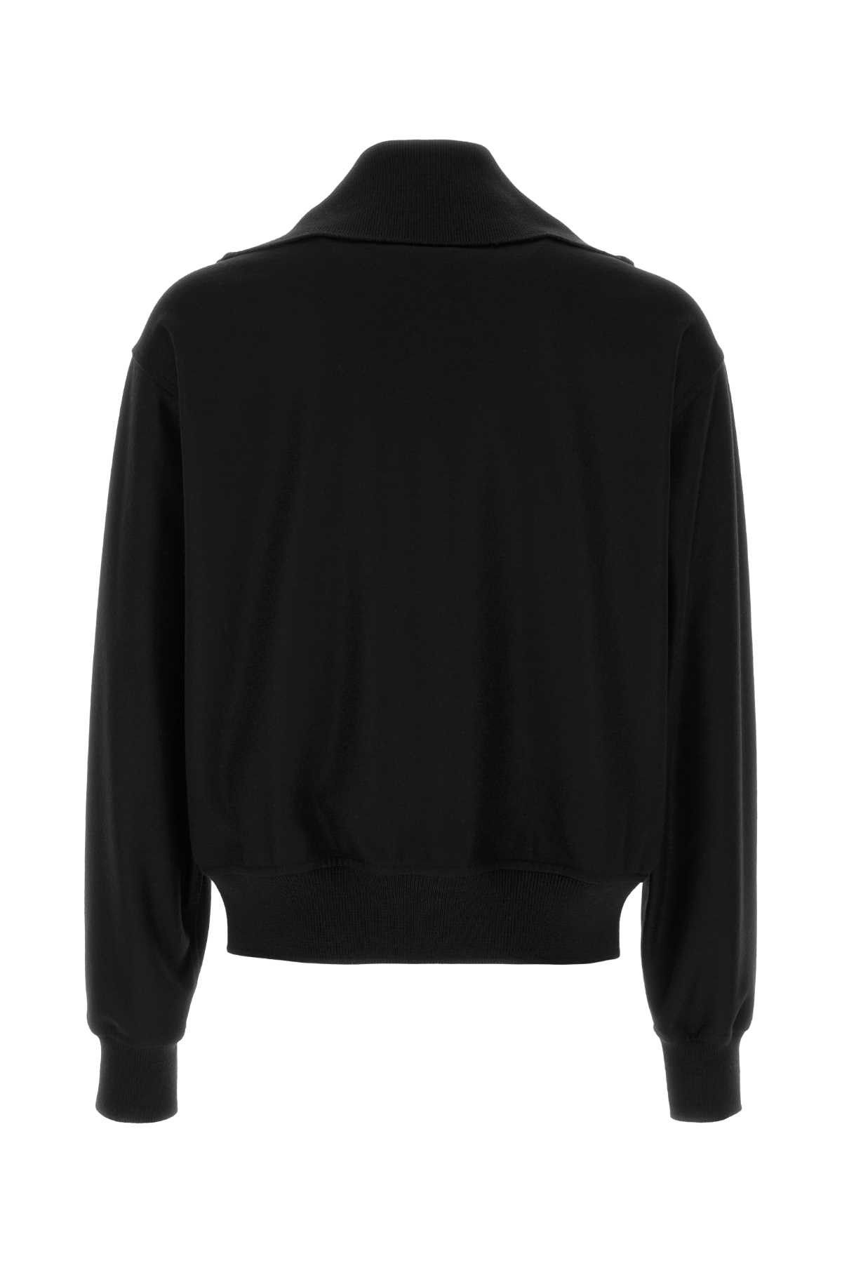 Jil Sander Black Wool Cardigan Size US L / EU 52-54 / 3 - 2 Thumbnail