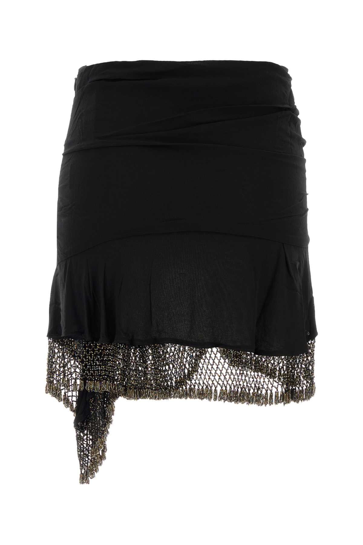 Isabel Marant Black Silk Enaya Skirt Size 27" / US 4 / IT 40 - 2 Thumbnail