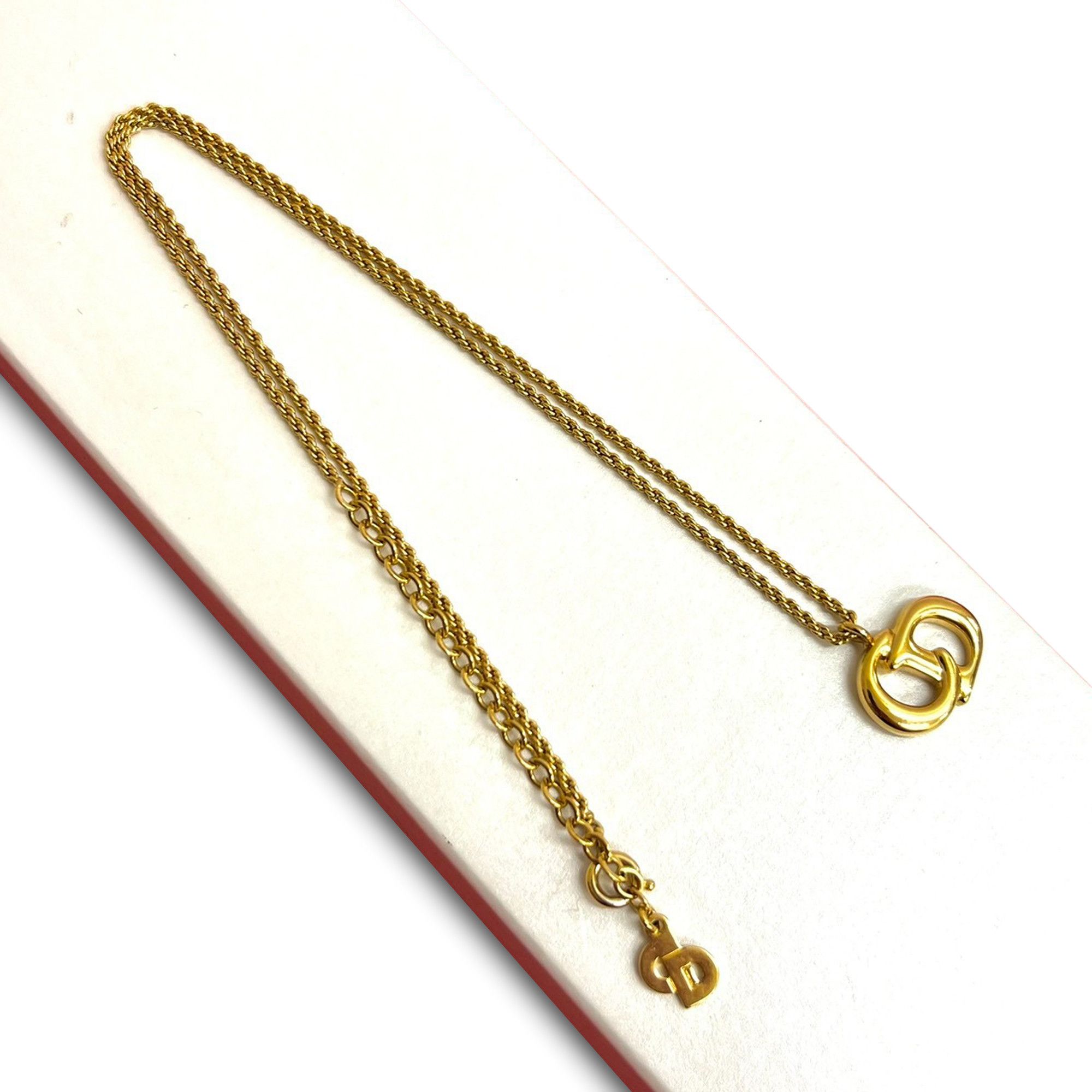 Dior Dior Gold Plated CD Logo Pendant Necklace Size ONE SIZE - 6 Thumbnail