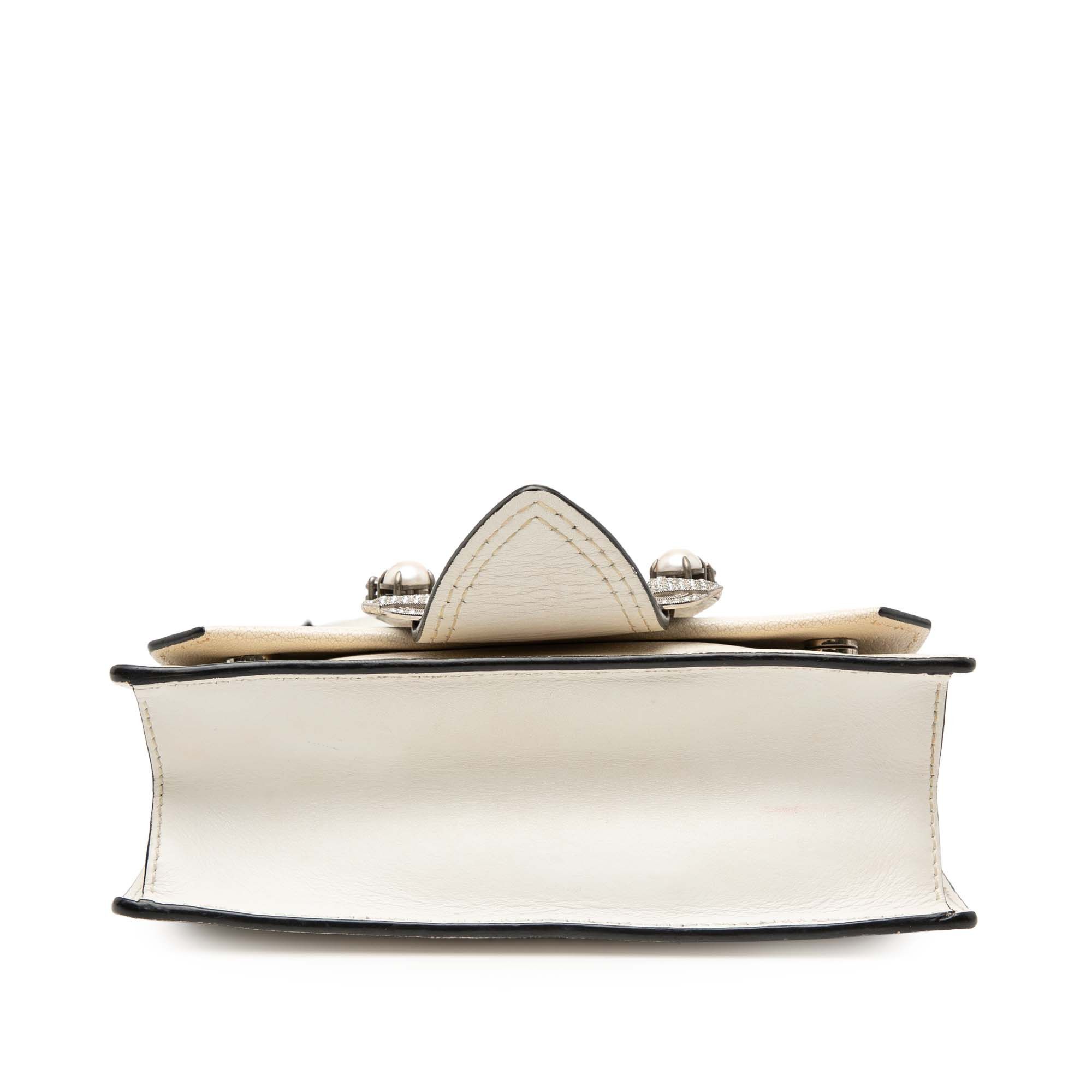 Miu Miu Miu Miu Goatskin Madras Soft Calf Crystal Embellished Crossbody Size ONE SIZE - 3 Thumbnail
