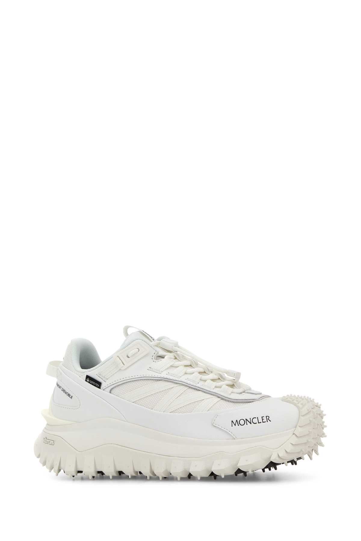 Moncler White Fabric Trailgrip Gtx Sneakers Size US 8.5 / IT 38.5 - 2 Thumbnail