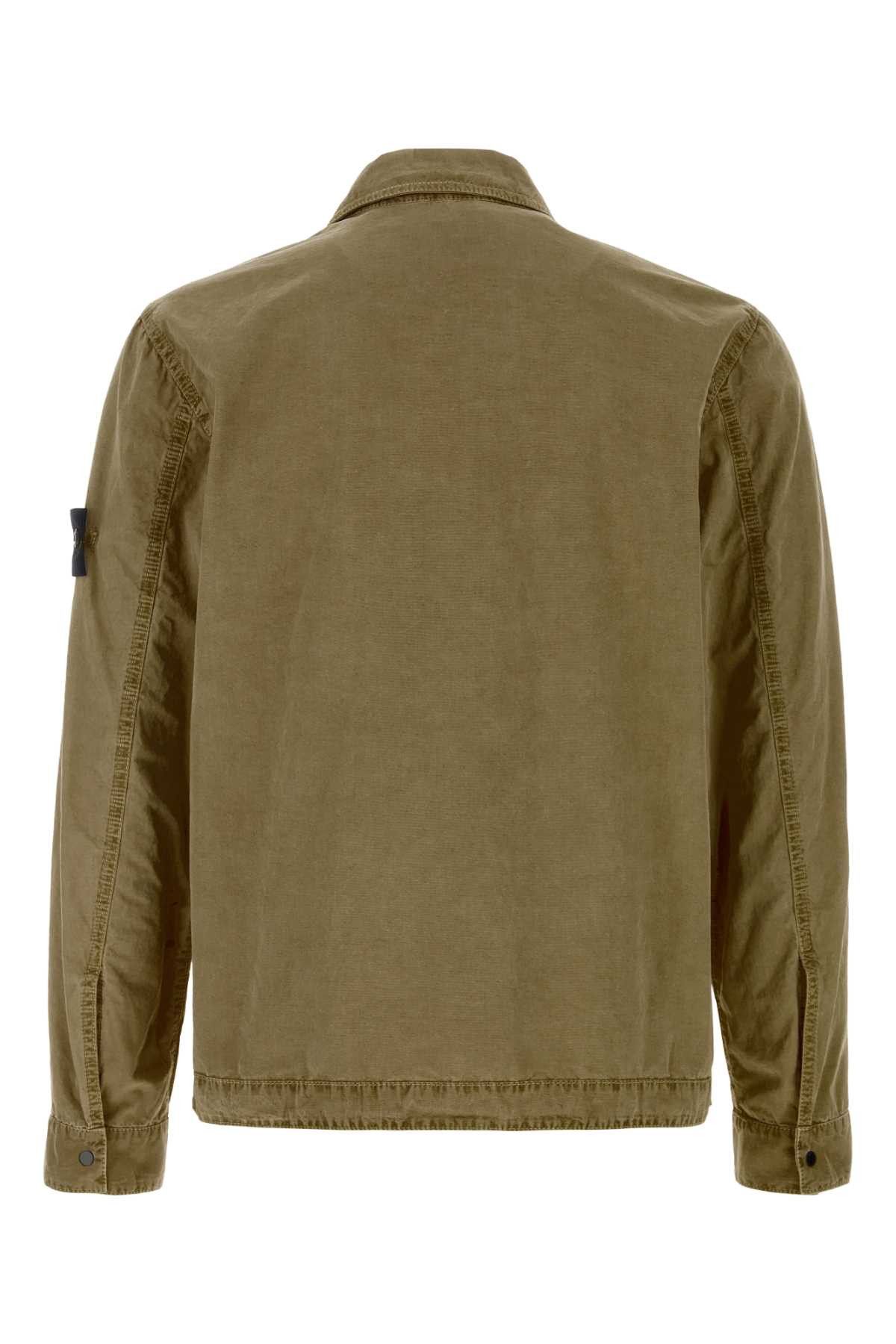 Stone Island Olive Green Cotton Shirt Size US S / EU 44-46 / 1 - 2 Thumbnail