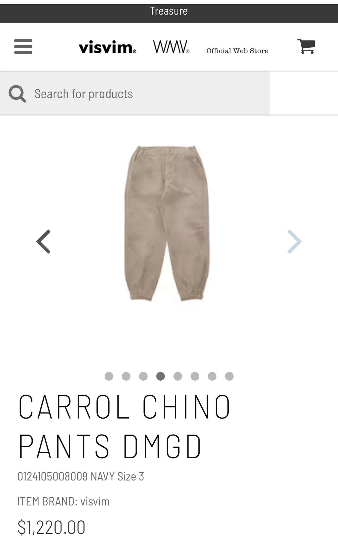 Visvim visvim carrol chino pants ivory color Size US 30 / EU 46 - 3 Thumbnail