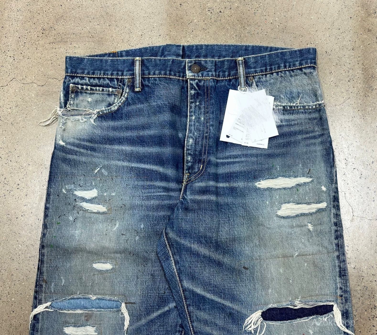 Visvim Visvim 19SS Journeyman Tacked Crash Denim Pants Size US 34 / EU 50 - 5 Thumbnail