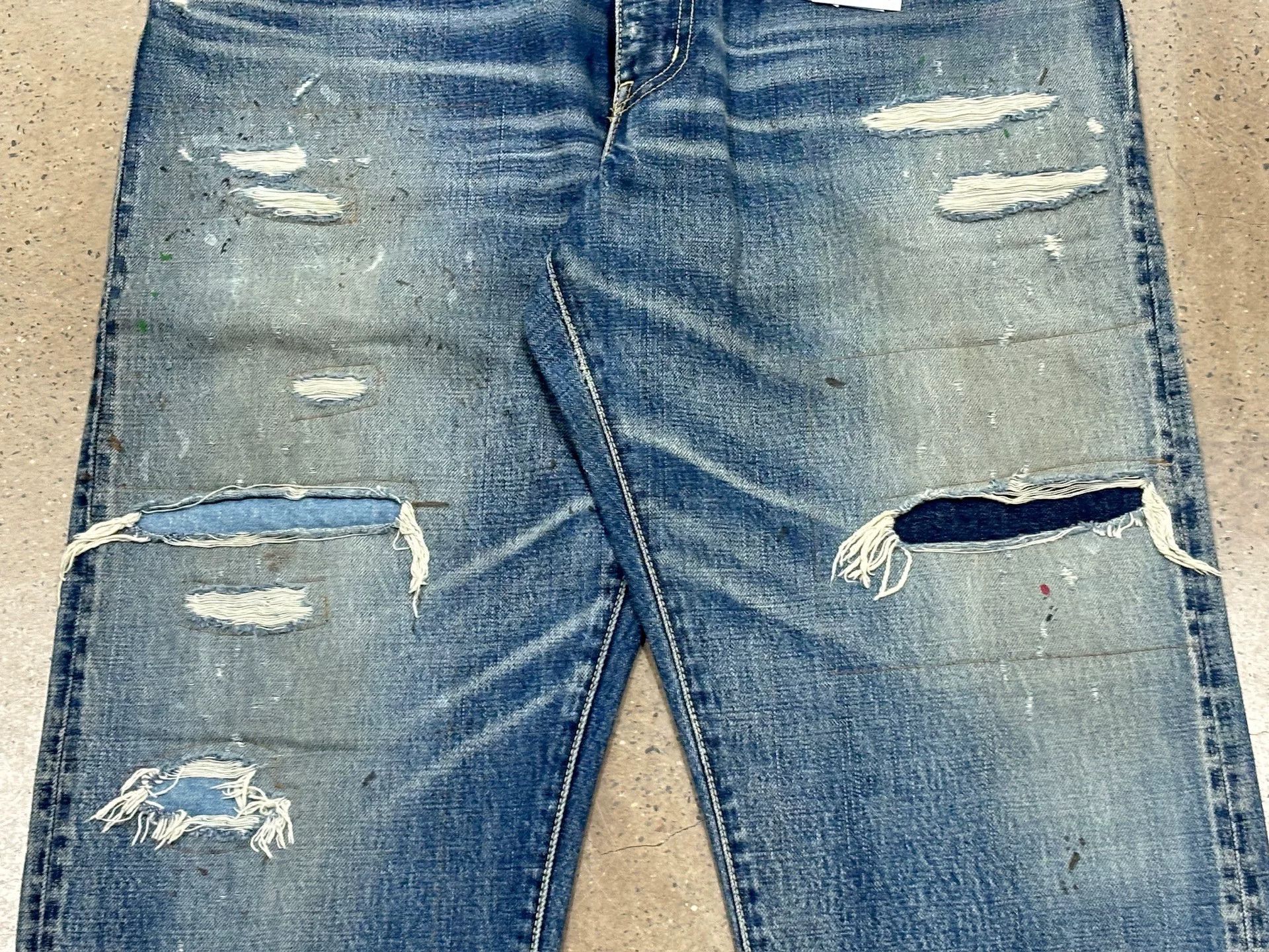 Visvim Visvim 19SS Journeyman Tacked Crash Denim Pants Size US 34 / EU 50 - 4 Thumbnail