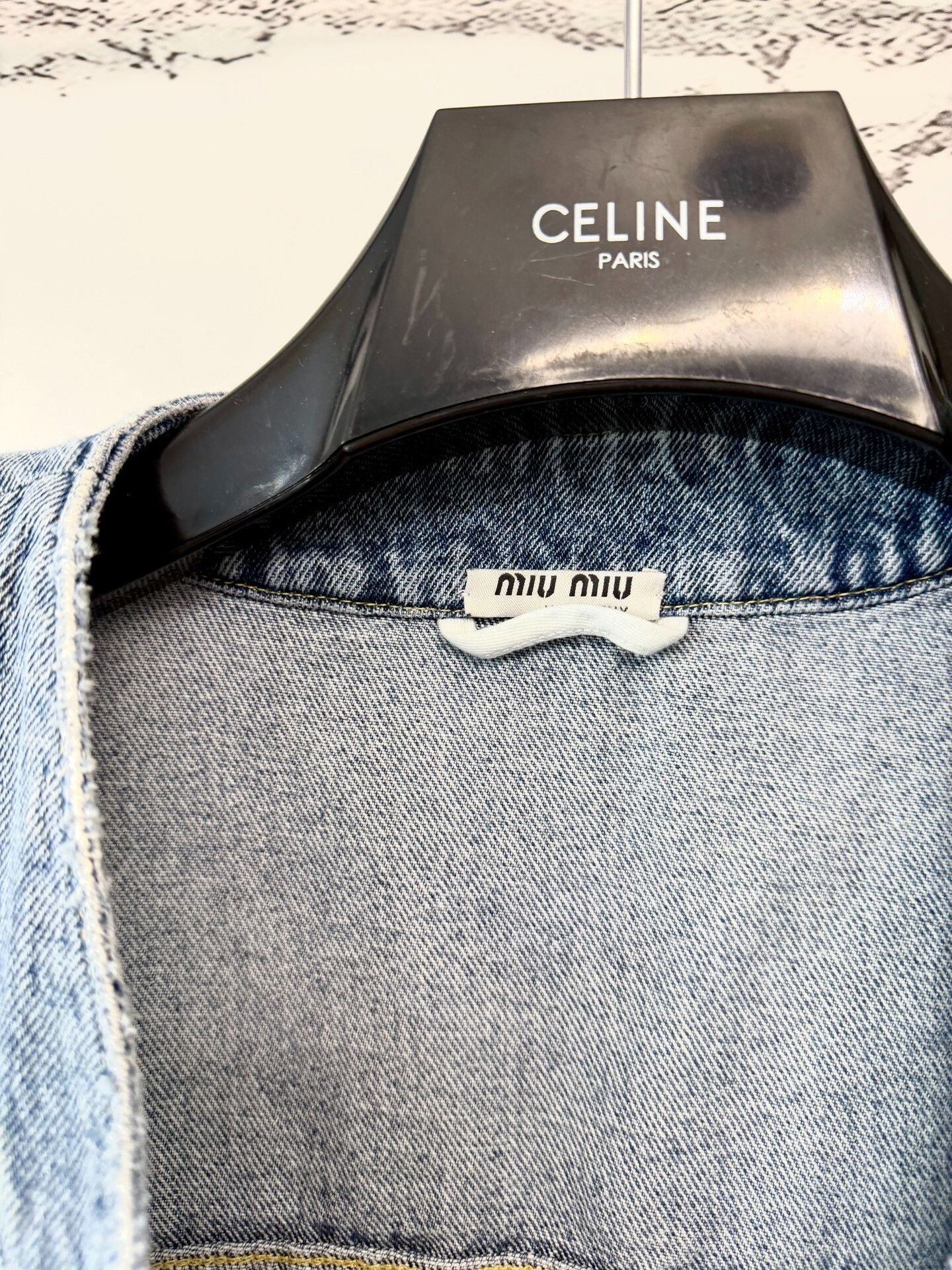 Miu Miu miumiu denim jacket with pockets Size M / US 6-8 / IT 42-44 - 2 Thumbnail